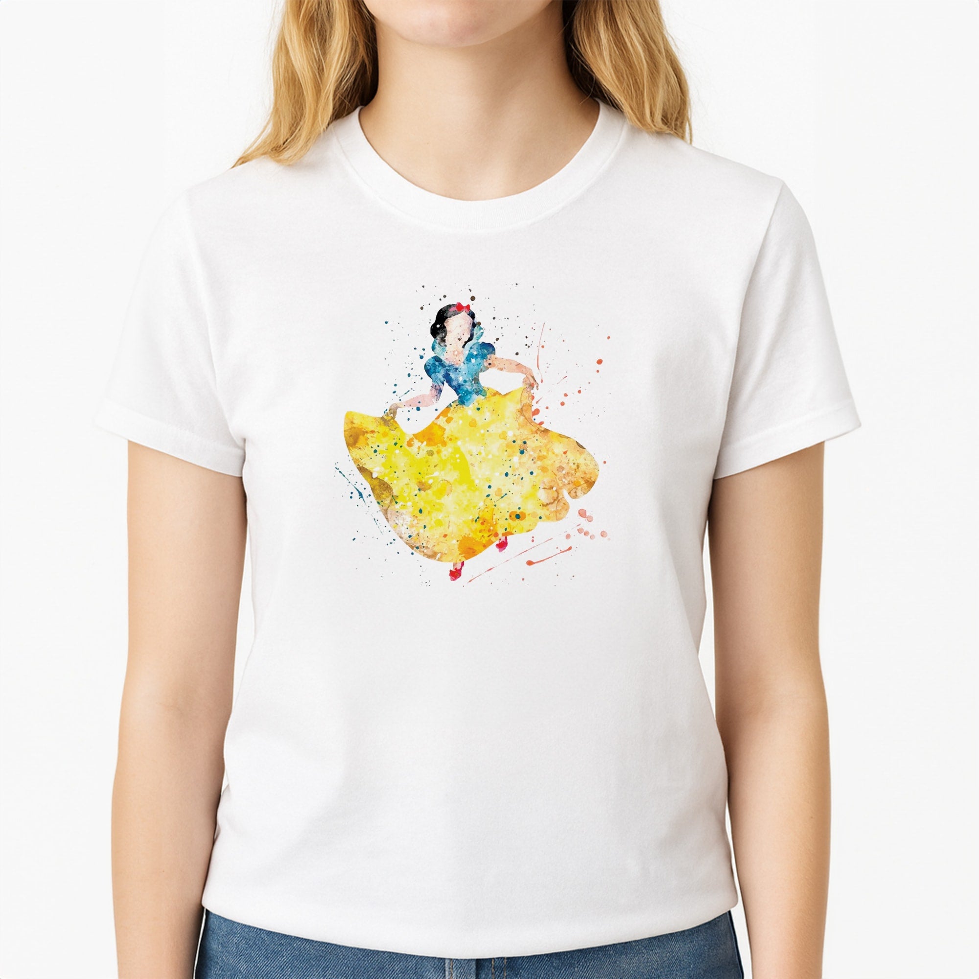 Watercolour Snow White Fairytale T-Shirt