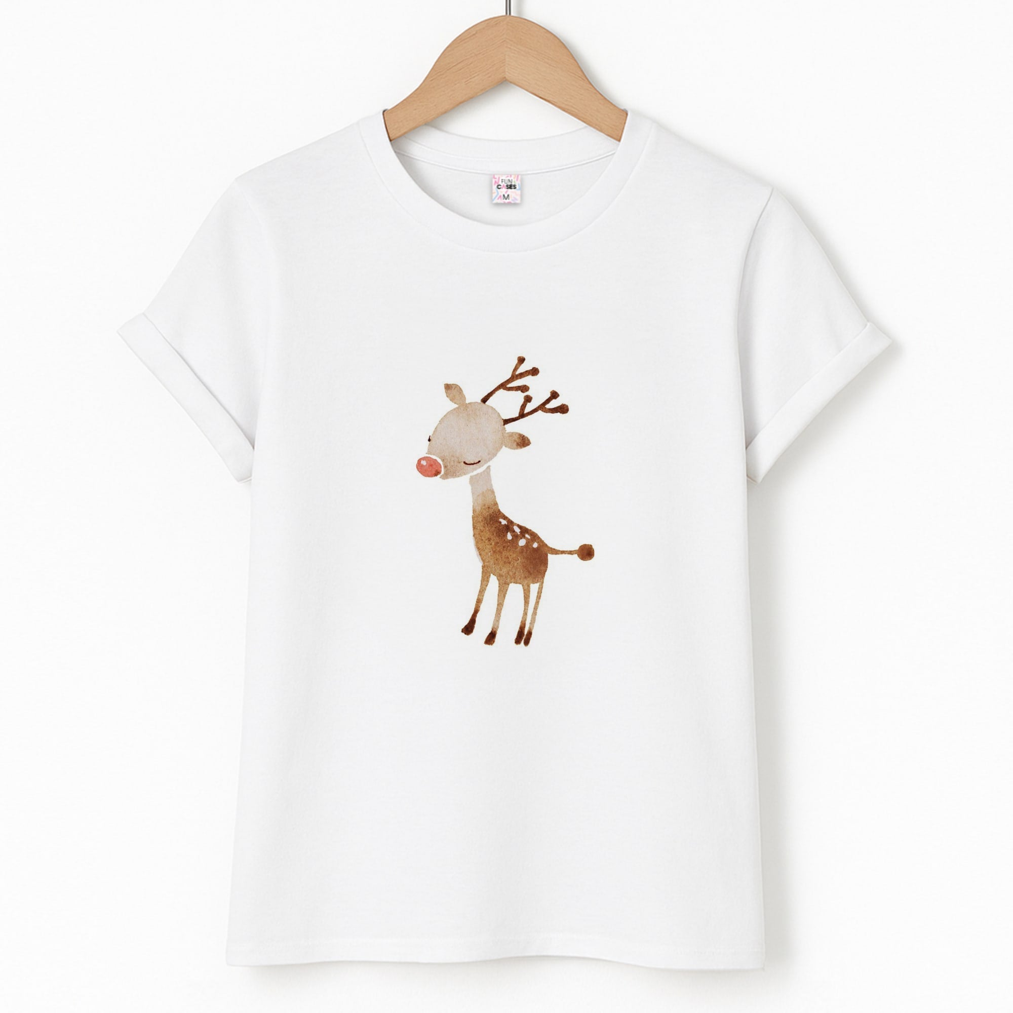 Watercolour Rudolph The Reindeer Unisex T-Shirt