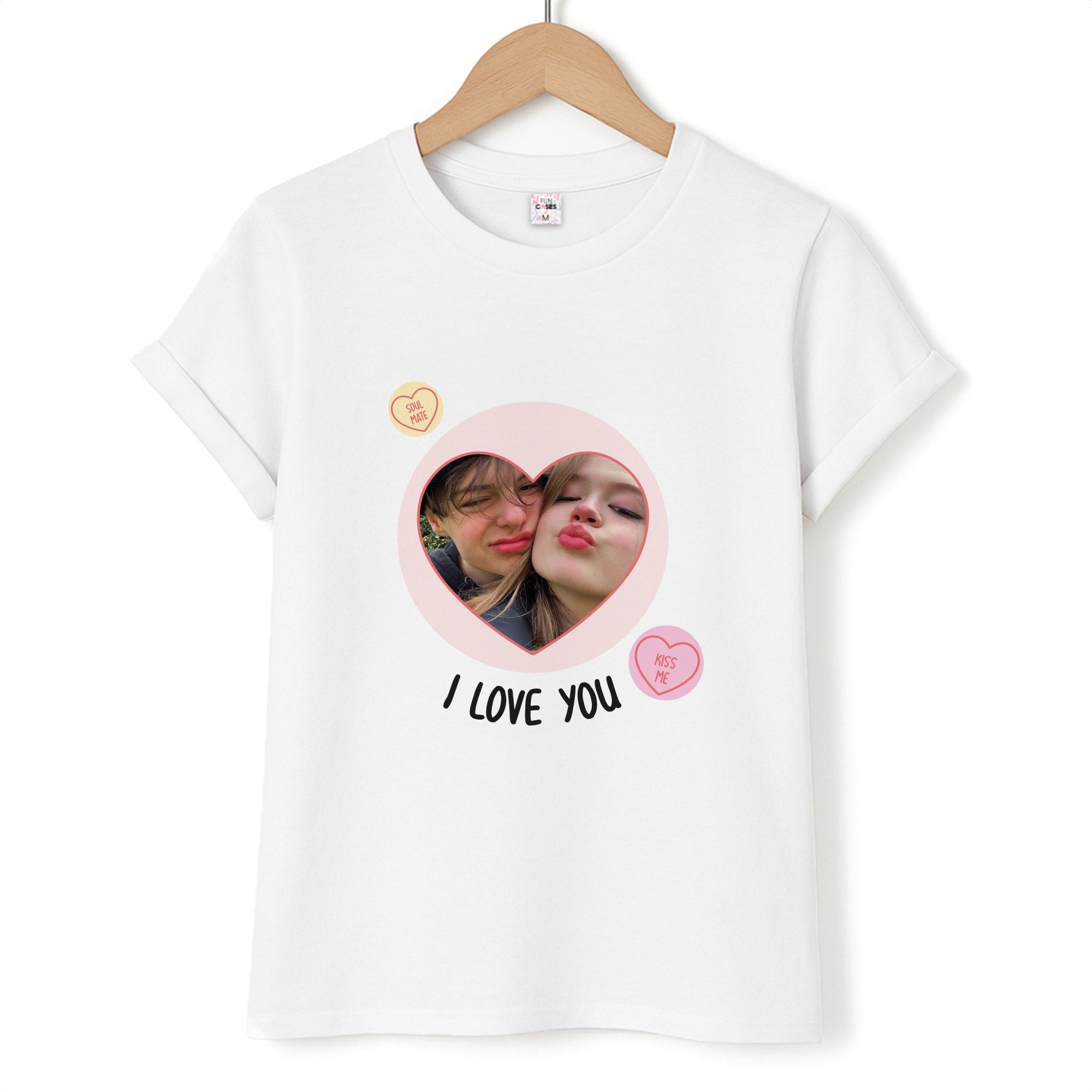 I Love You - Personalised Couples Unisex T-Shirt