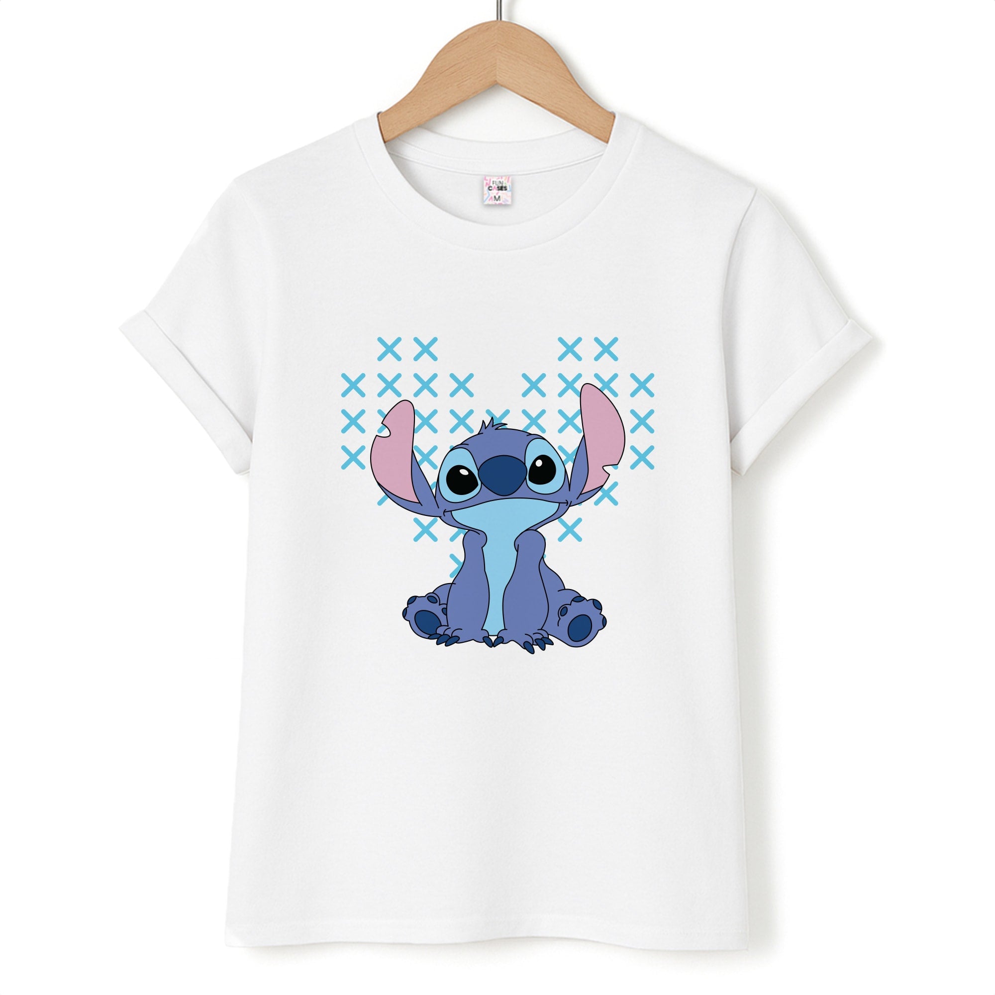 Blue Alien Hearts Unisex T-Shirt