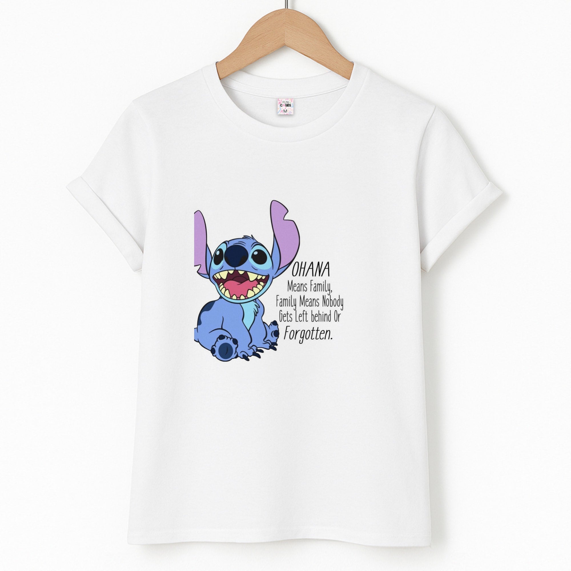 Ohana Means Family - Blue Alien Unisex T-Shirt
