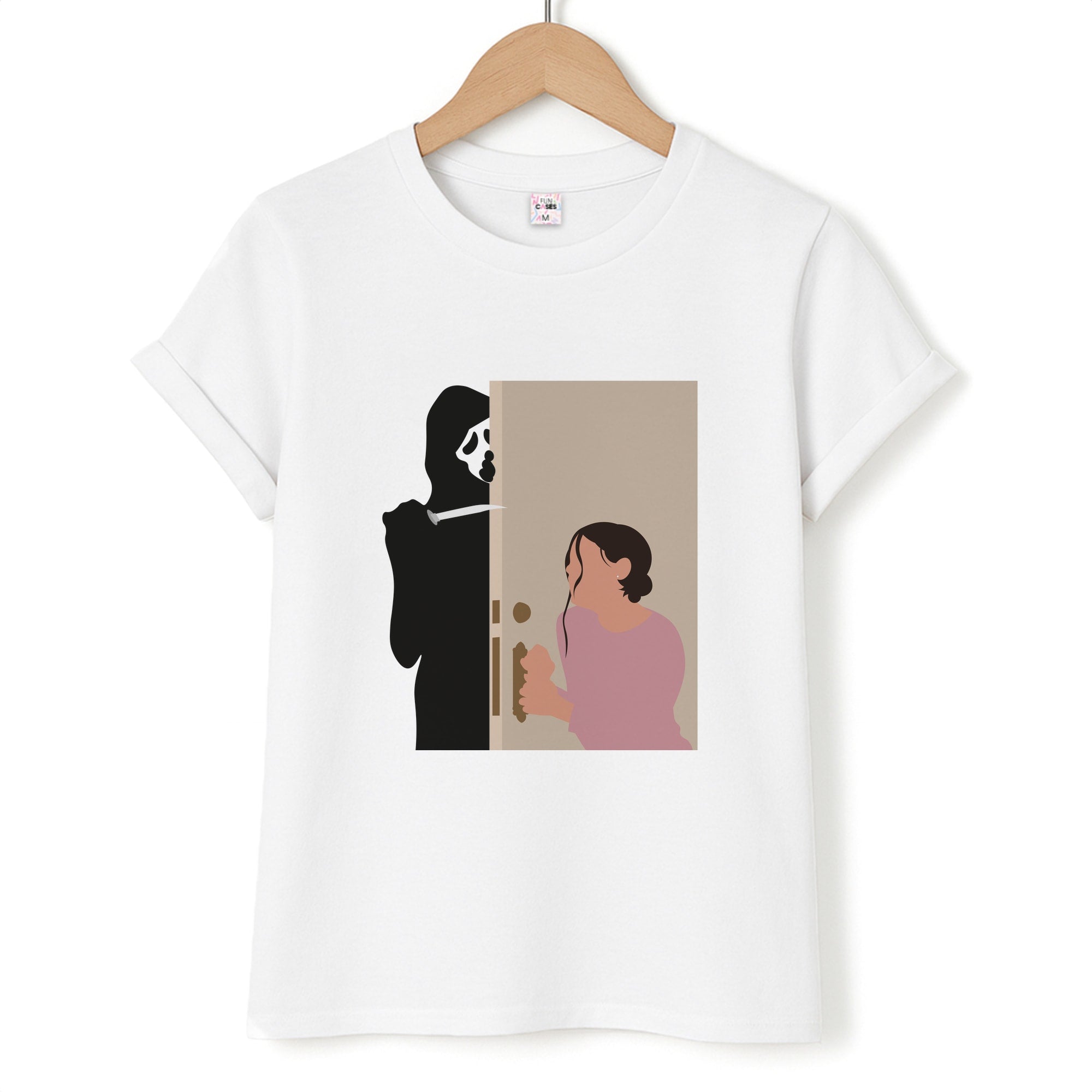 Tara And Ghostface - Scream Unisex T-Shirt