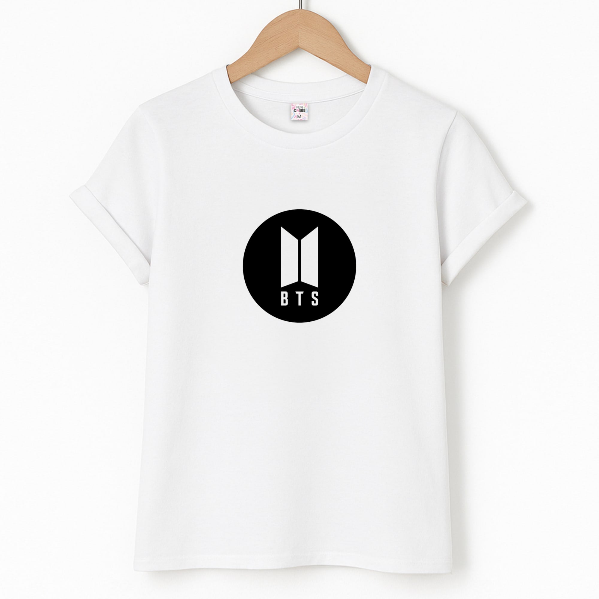 BTS logo Black - K Pop Unisex T-Shirt