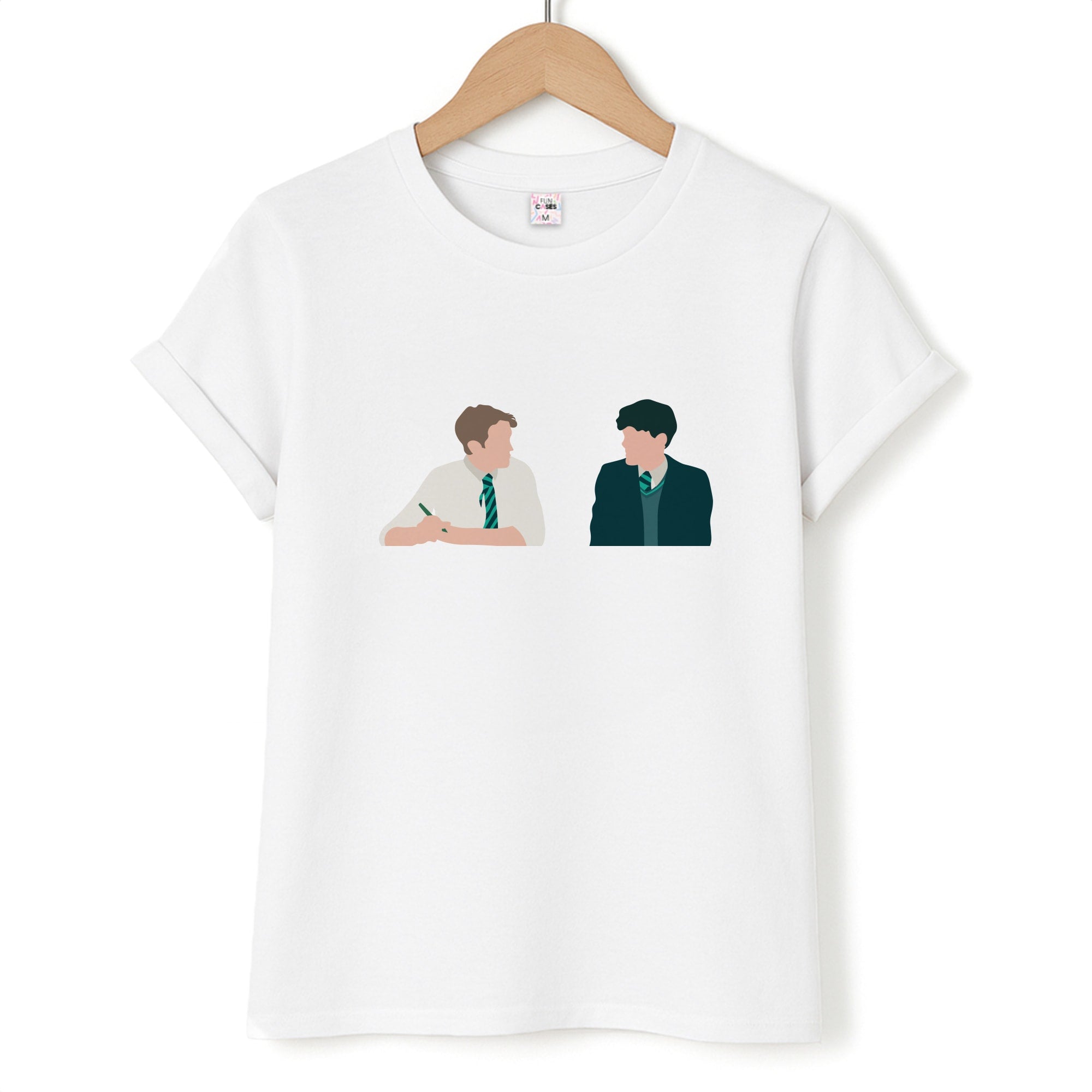 Blue And Yellow - Heart TV T-Shirt