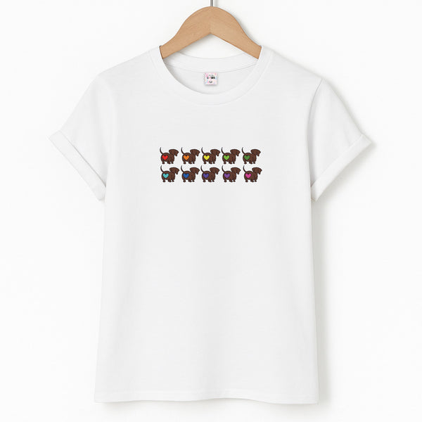 Love hearts - Dachshunds Unisex T-Shirt