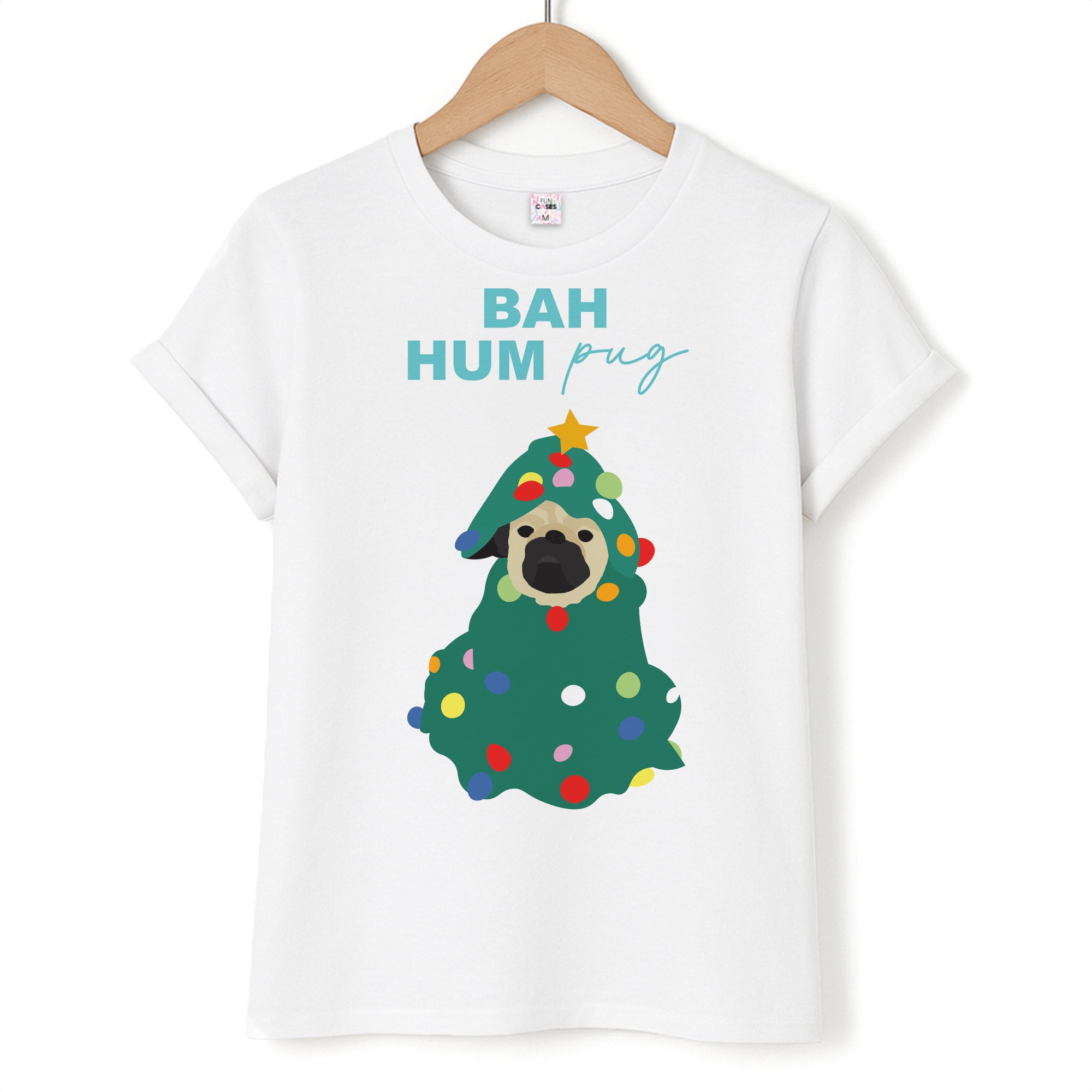 Bah Hum Pug Unisex T-Shirt