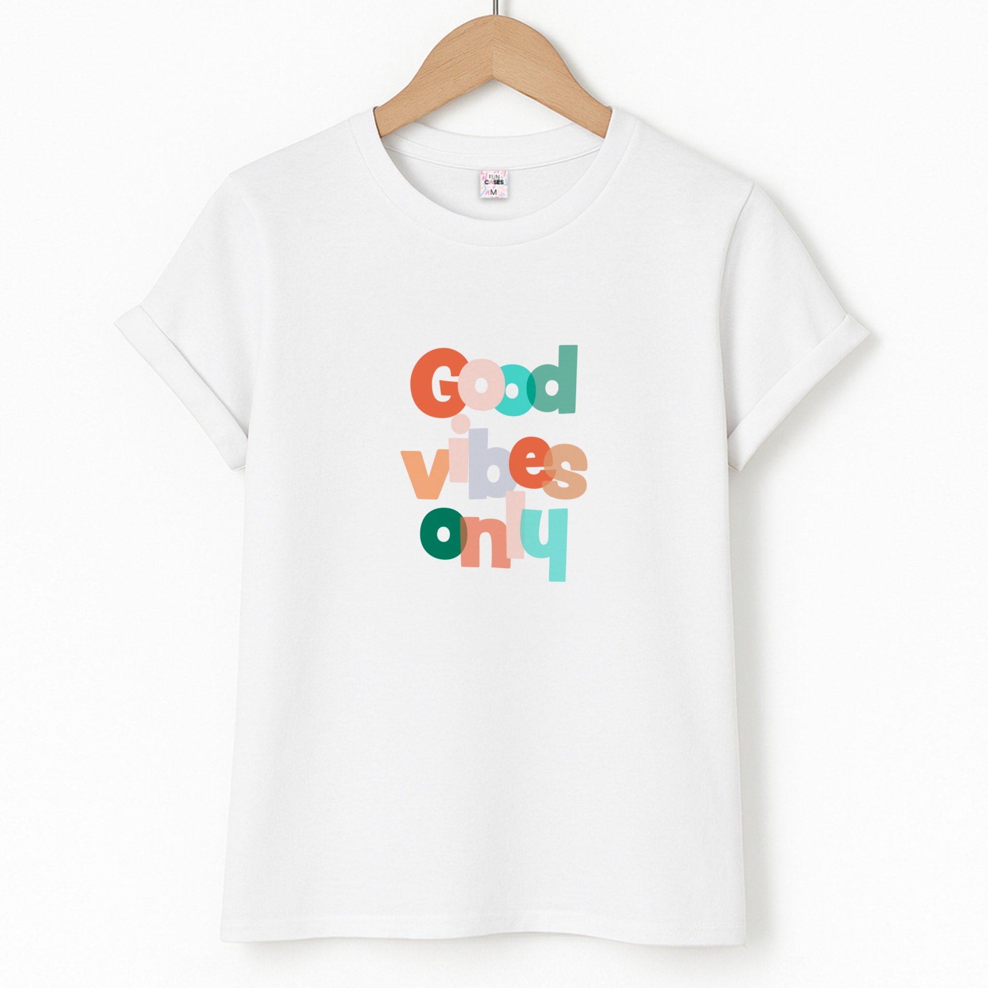 Colourful Good Vibes Only T-Shirt