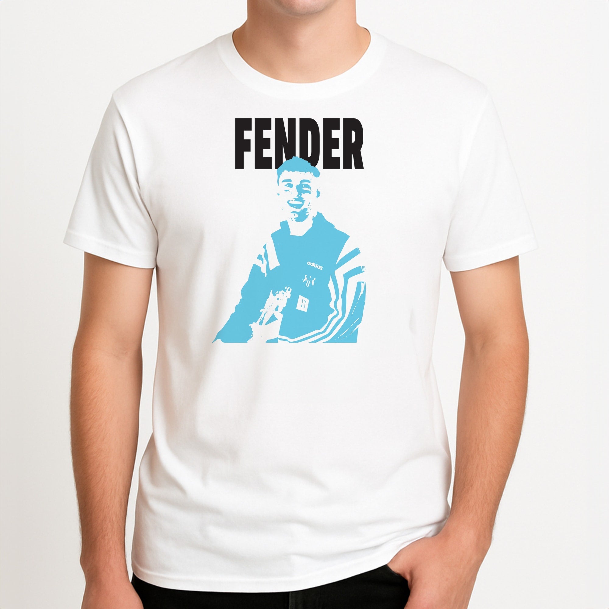 Fender Silhouette Blue T-Shirt
