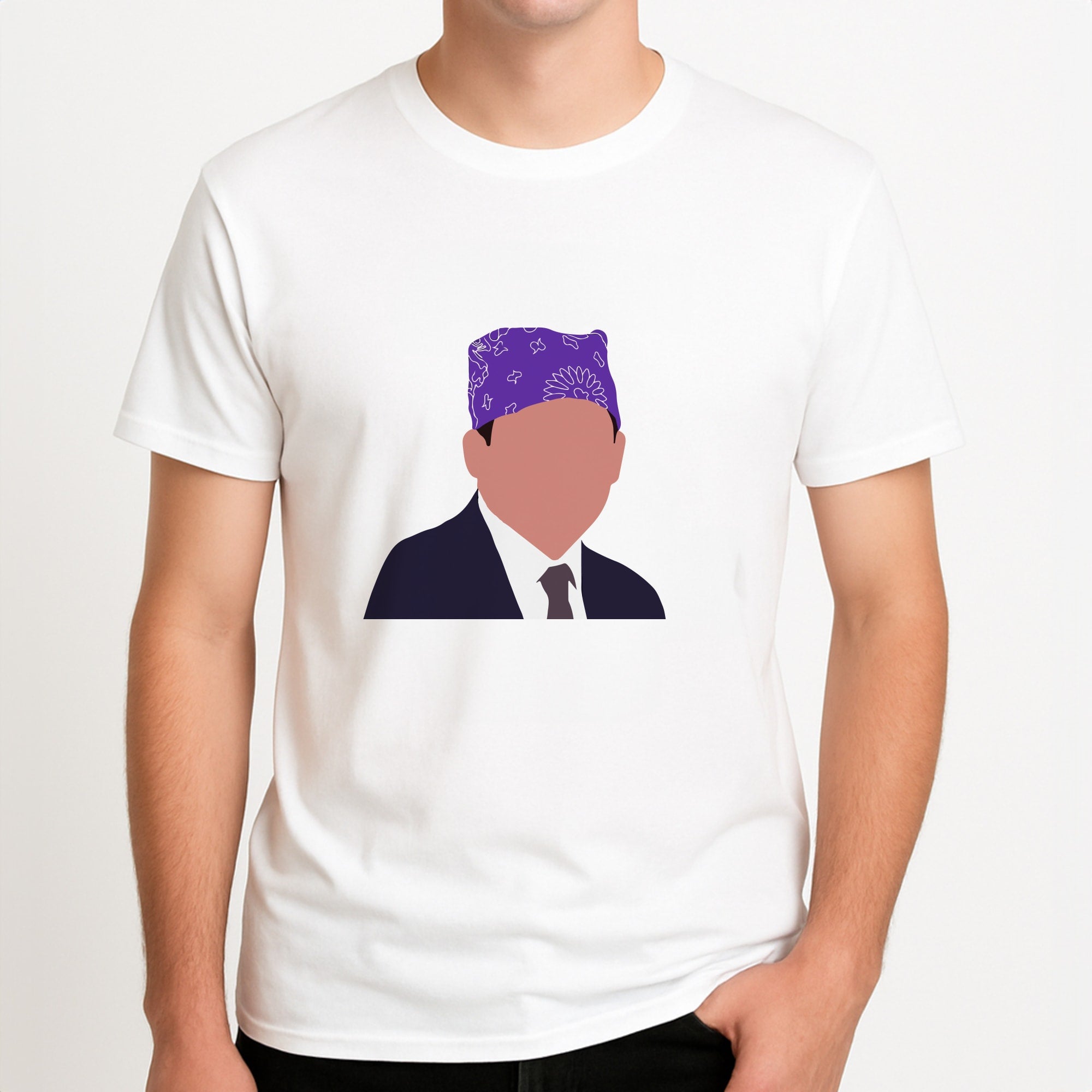 Prison Mike Unisex T-Shirt, worn by a male model.