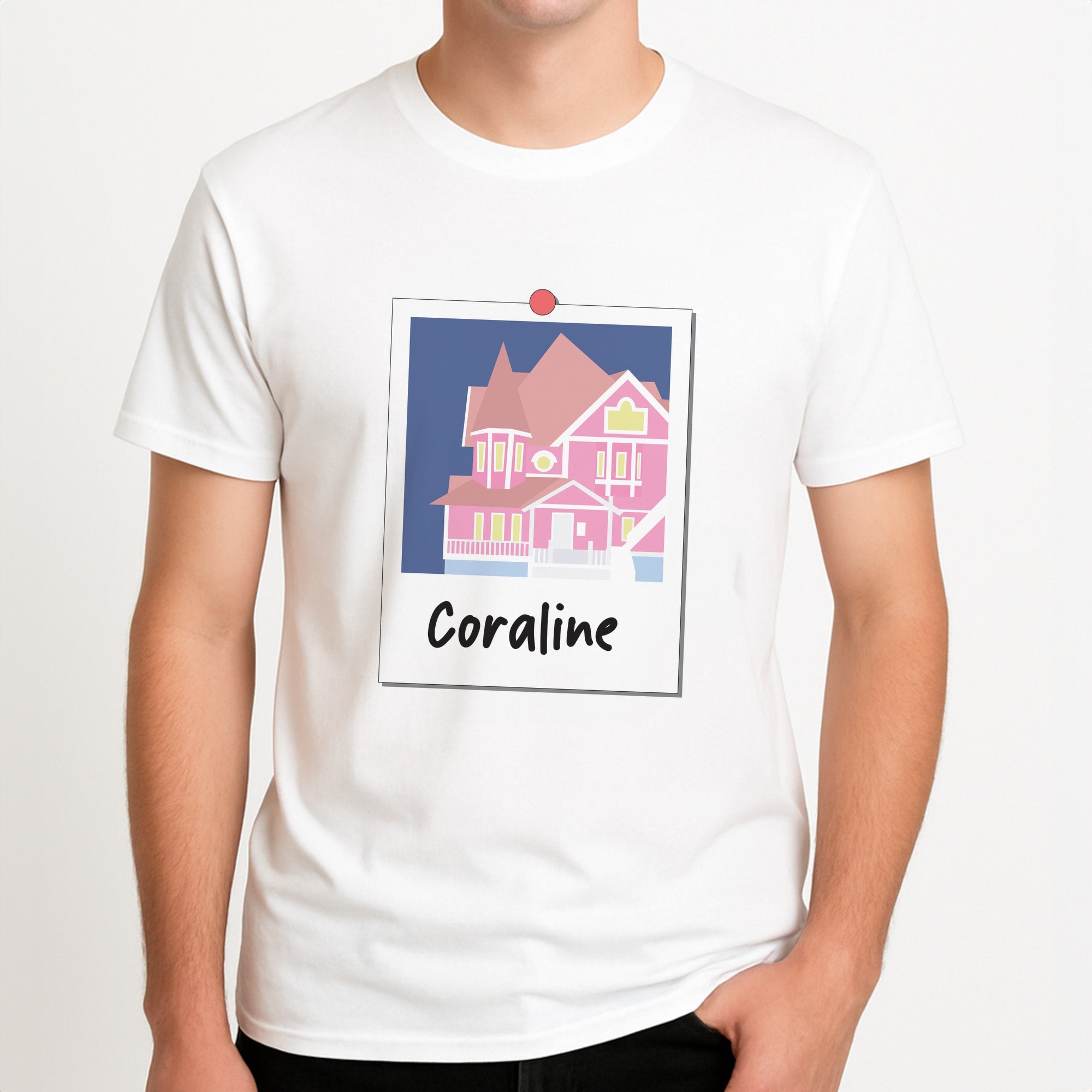 House Unisex T-Shirt, worn by a male model.