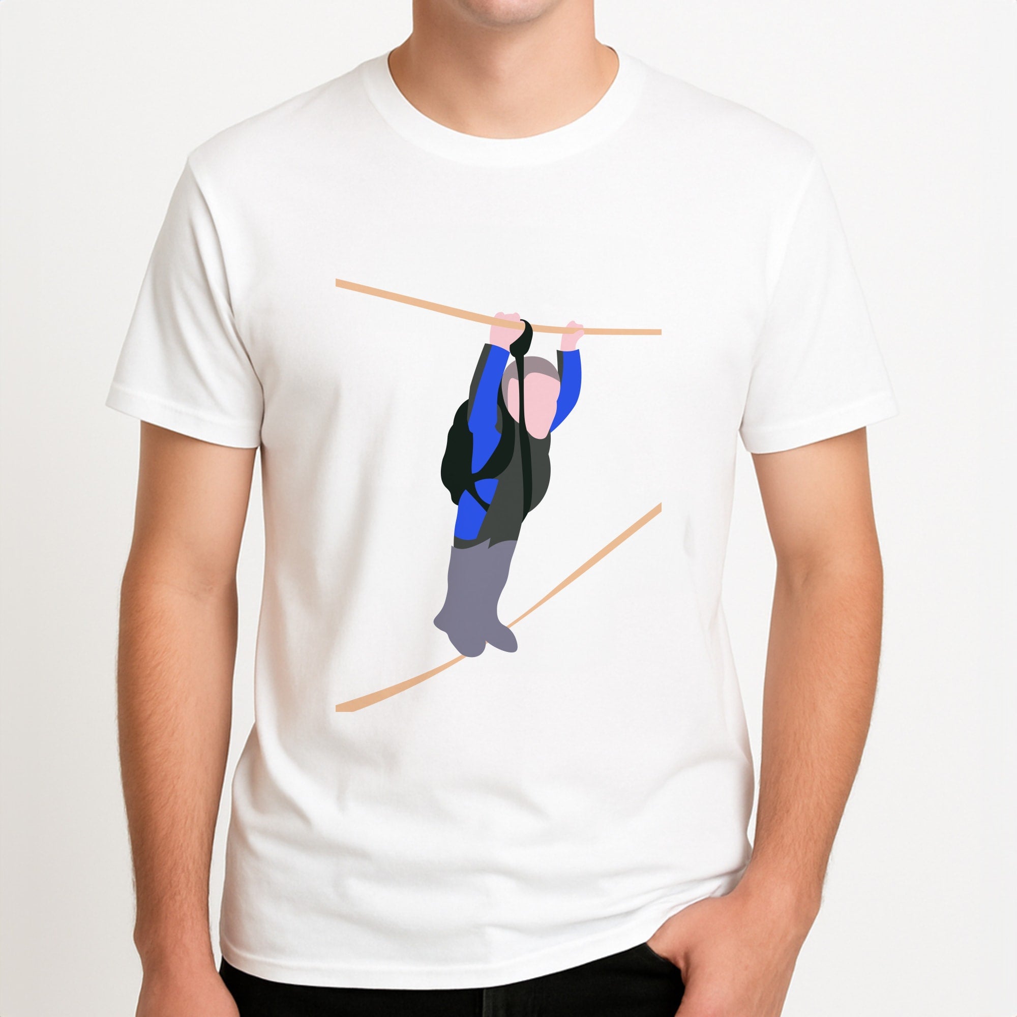 Warwick - British Pop Culture Unisex T-Shirt, worn by a male model.