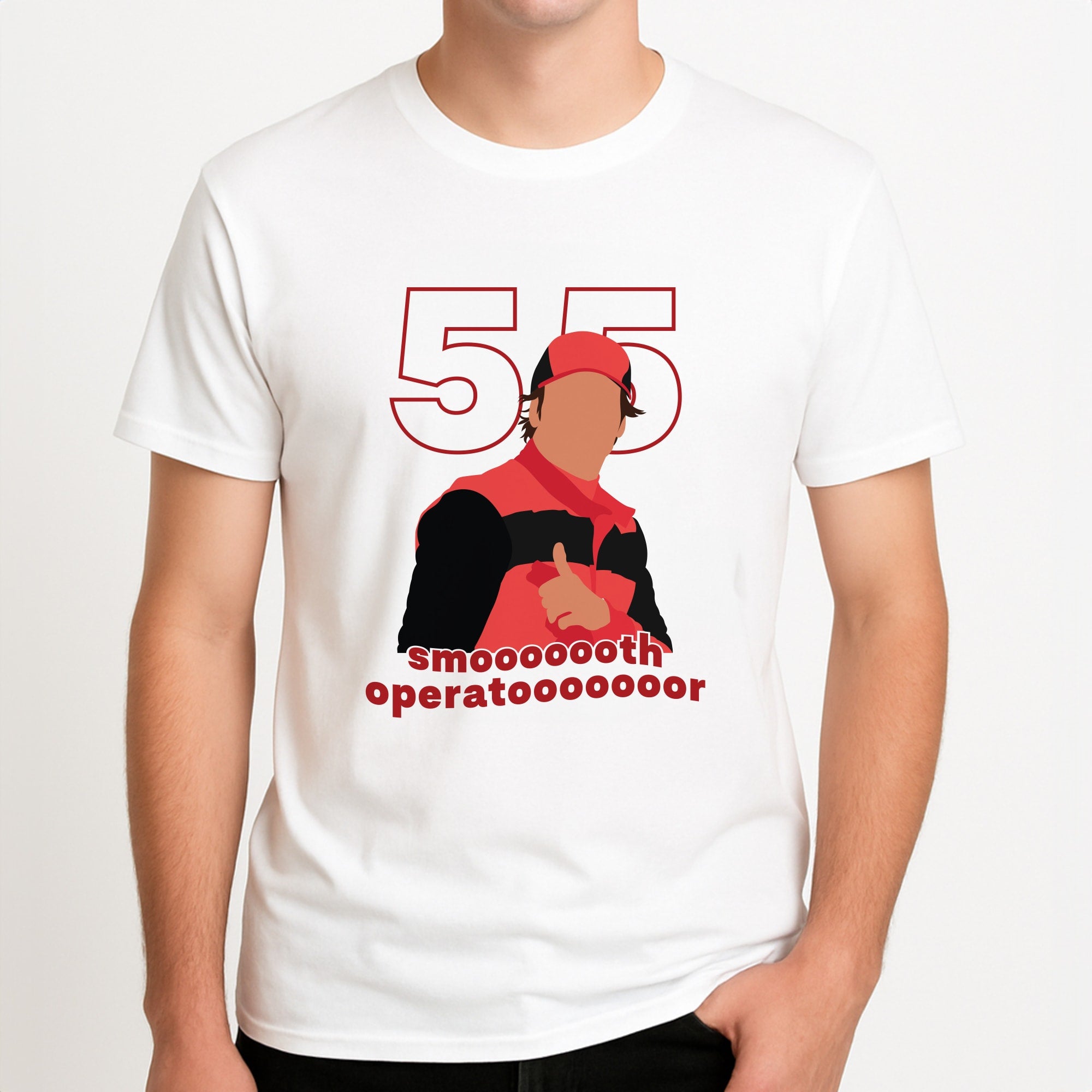 Smooth Operator Unisex T-Shirt, worn by a male model.