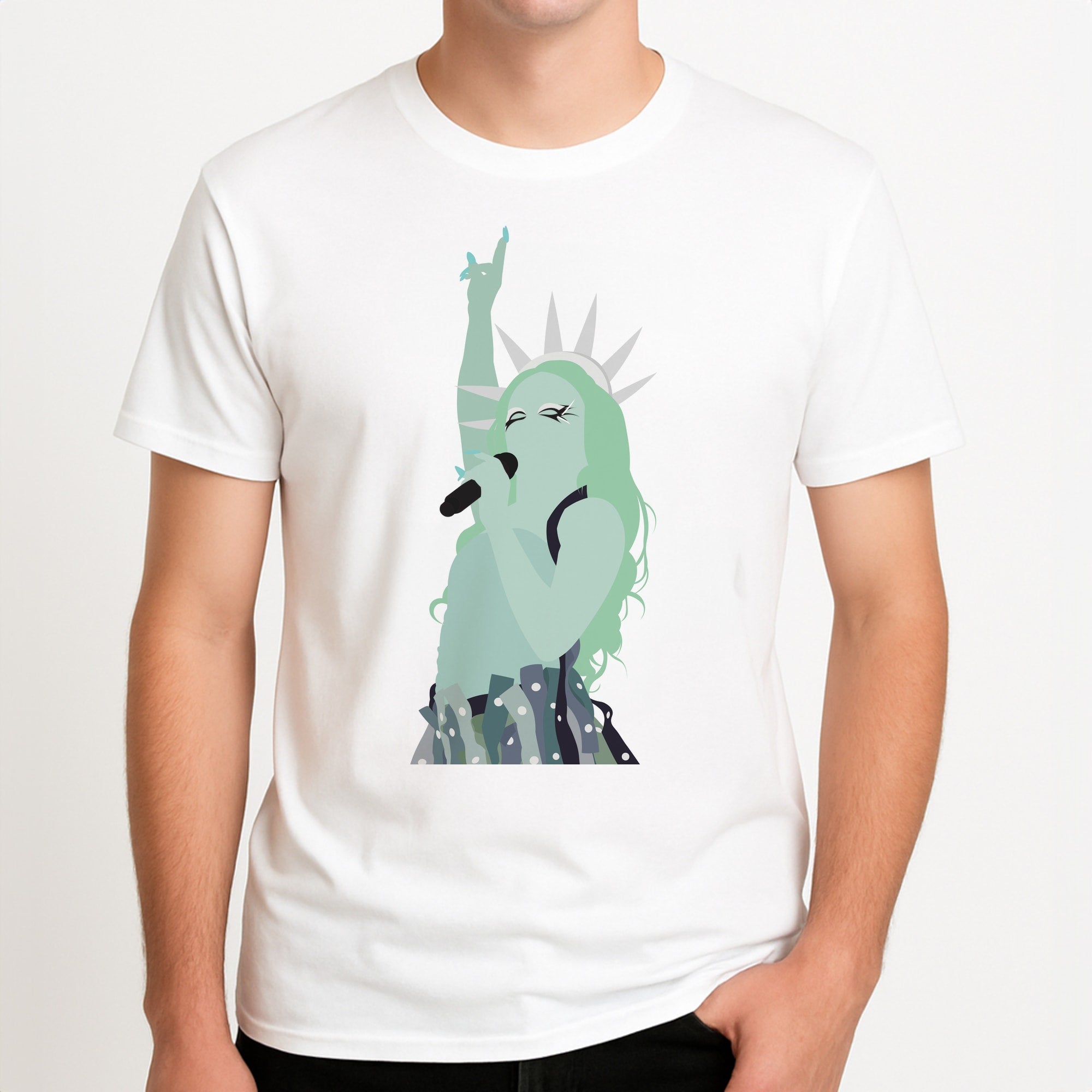 I'd Have To Stop The World Unisex T-Shirt, worn by a male model.