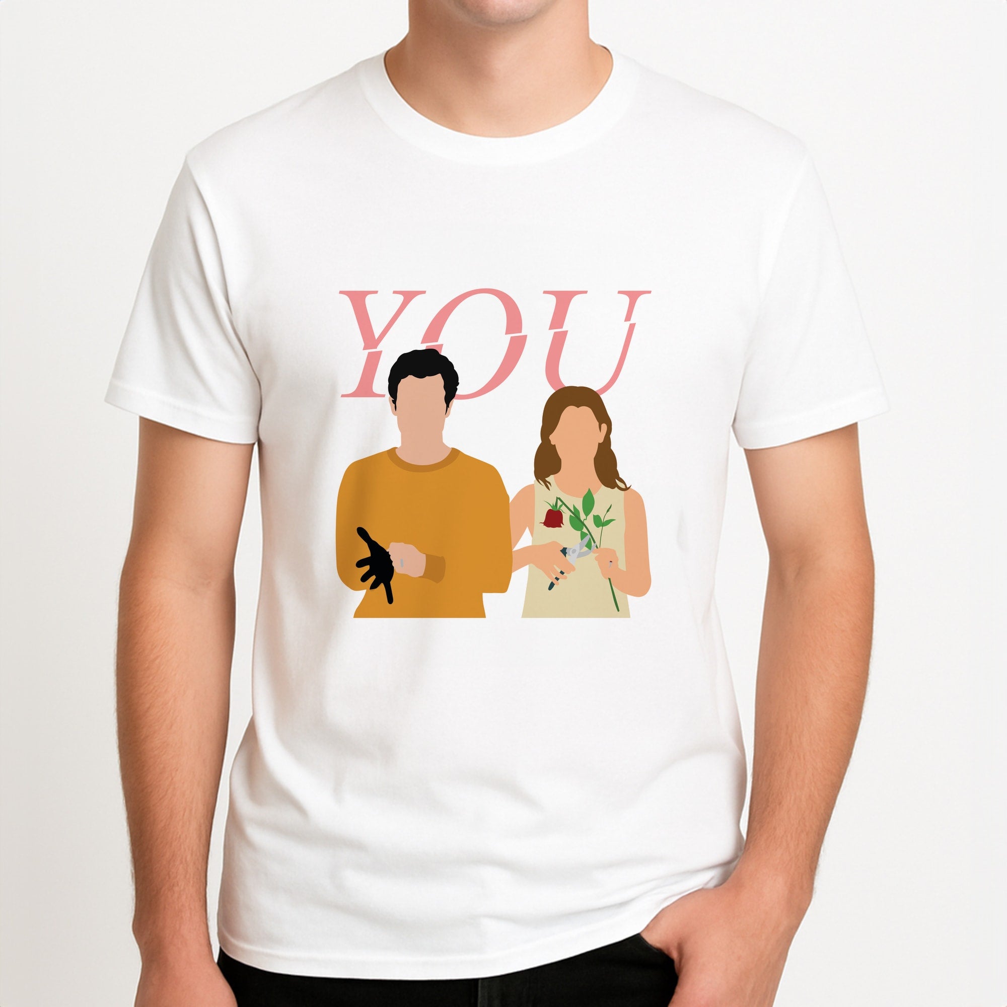 Love And Joe Unisex T-Shirt, worn by a male model.