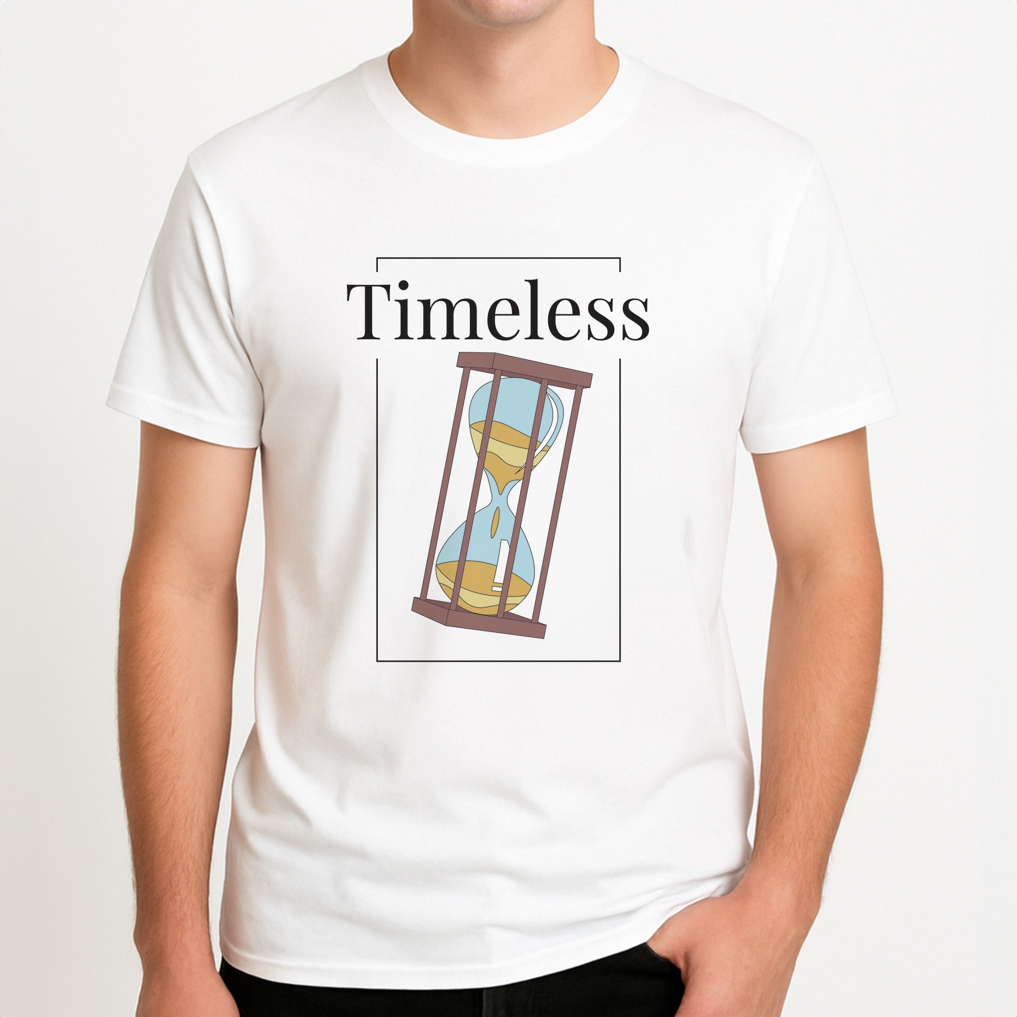 Timeless - N-Dubz Unisex T-Shirt, worn by a male model.