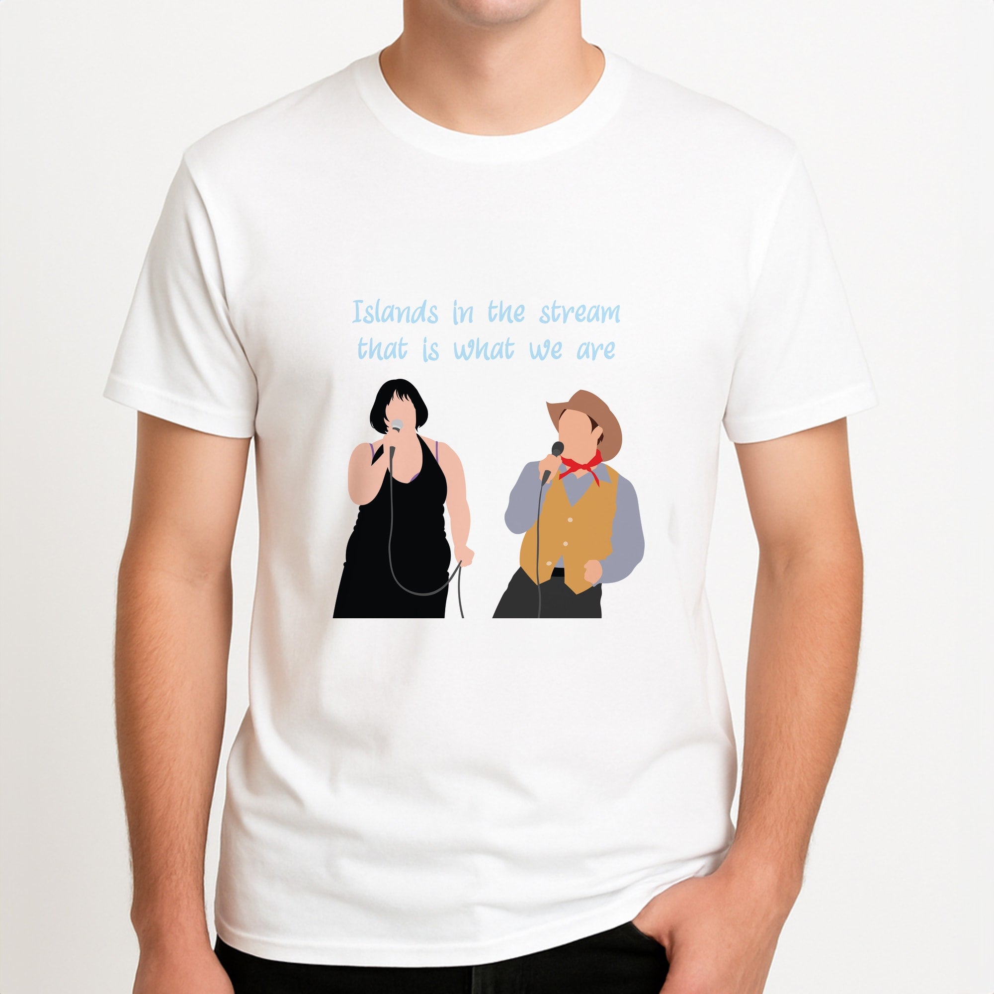 Singing Unisex T-Shirt, worn by a male model.