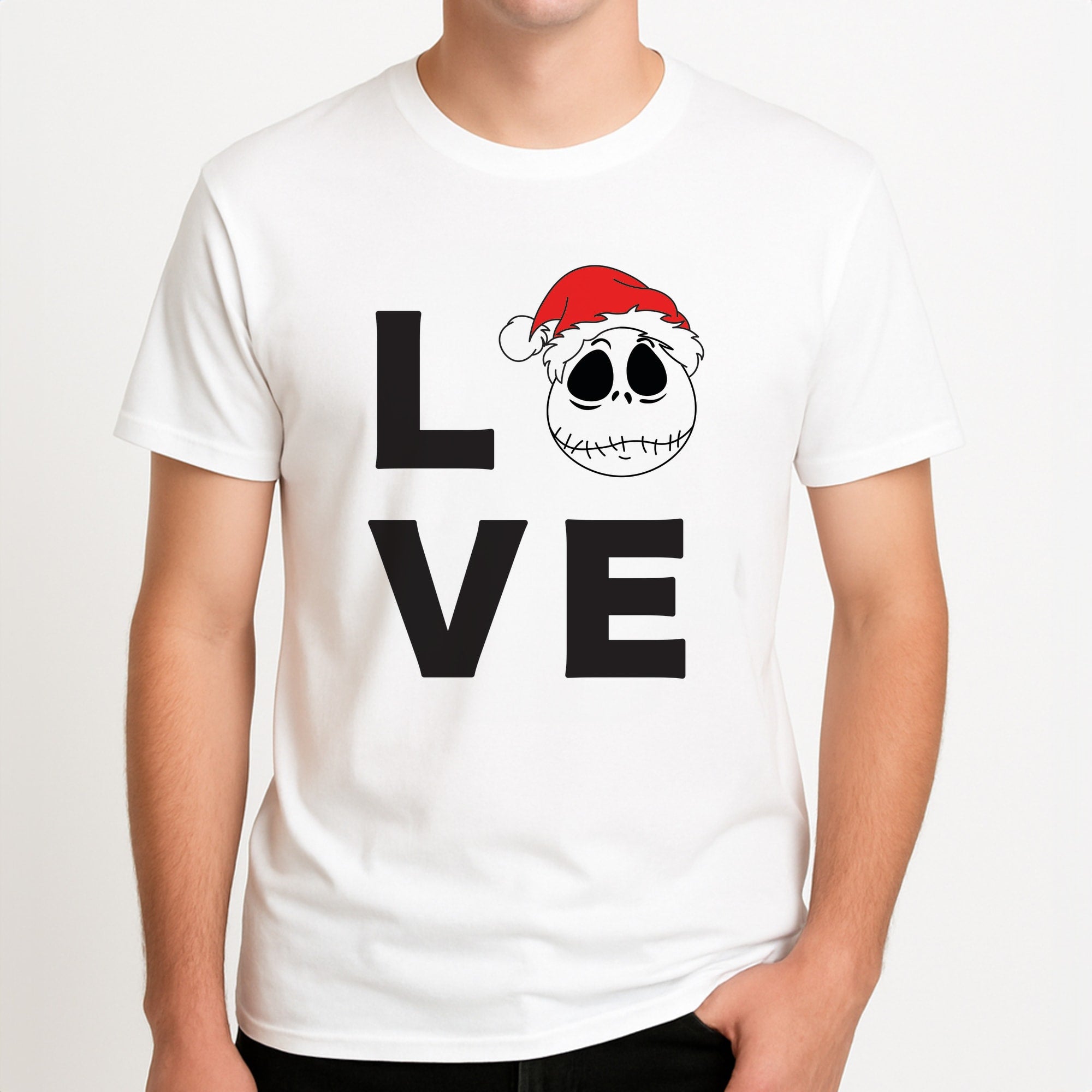 Love Jack Unisex T-Shirt, worn by a male model.