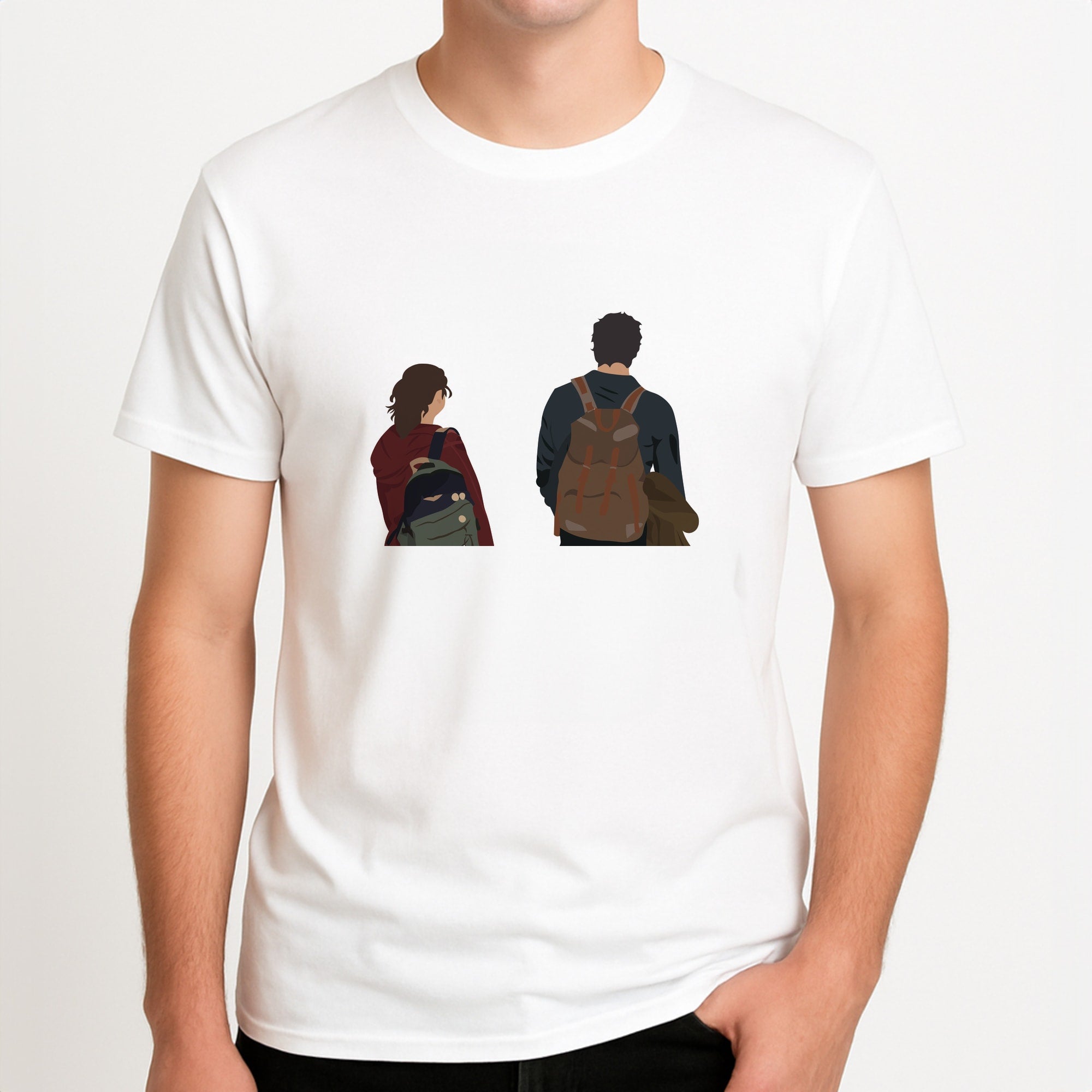 Unisex T-Shirt, worn by a male model.
