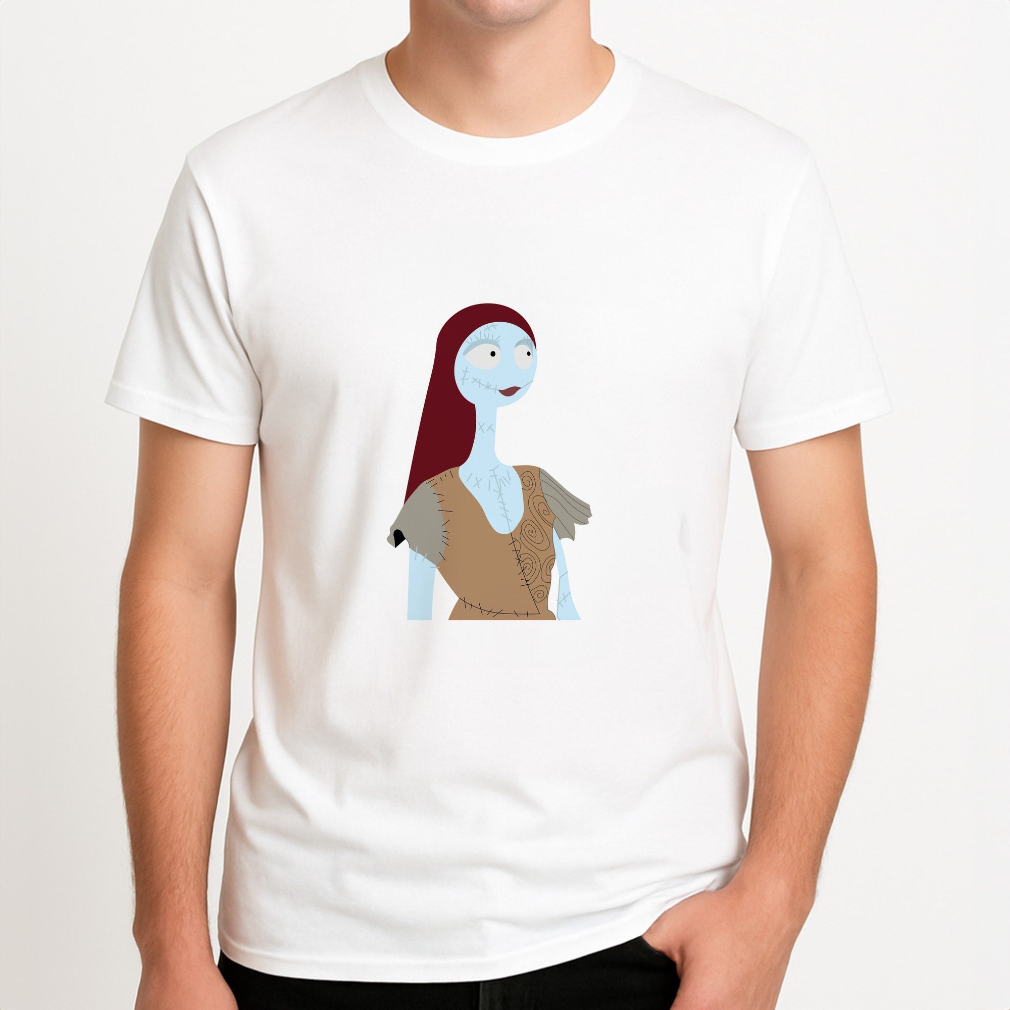 Sally Body - TNBC Unisex T-Shirt, worn by a male model.