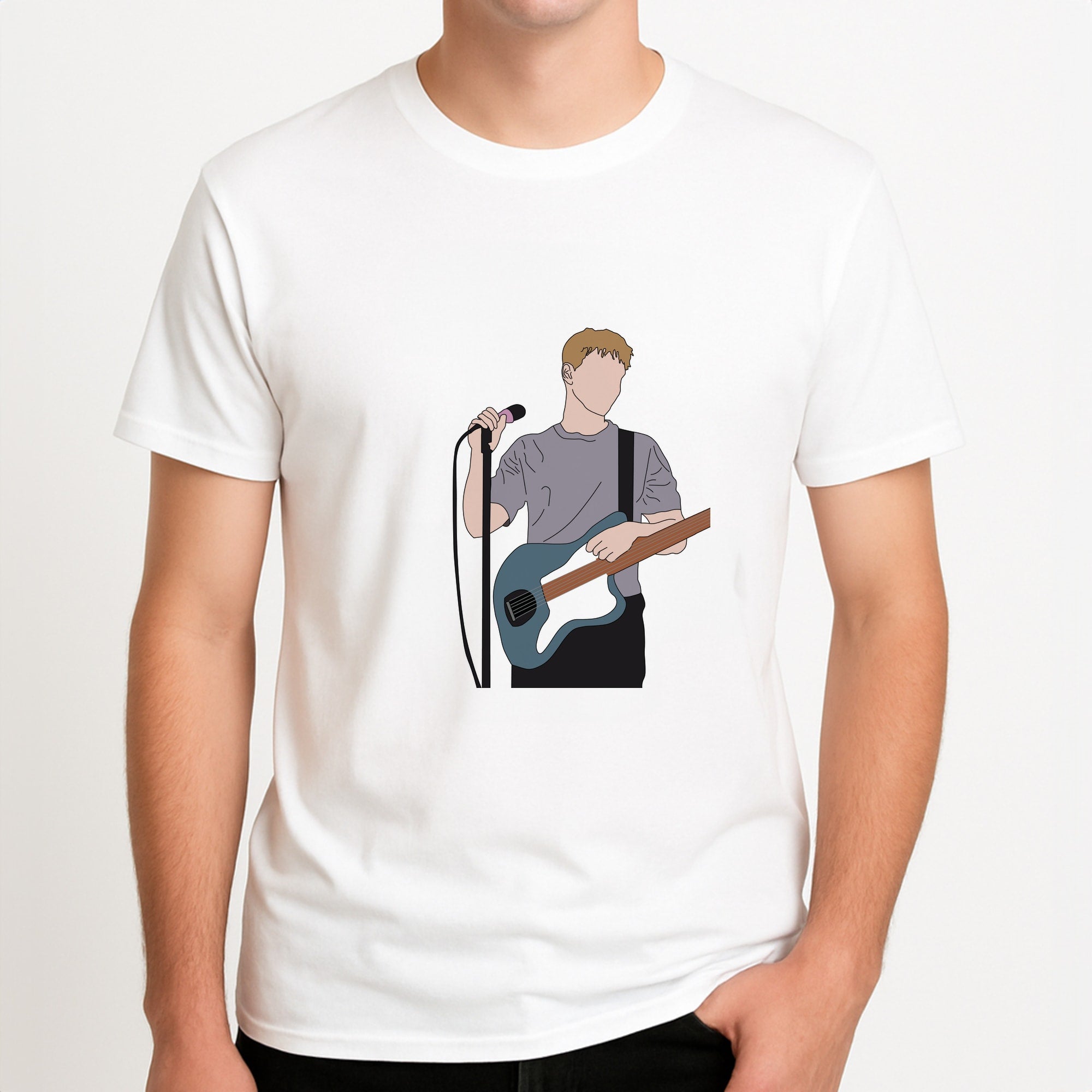 Performing - Fender Unisex T-Shirt, worn by a male model.