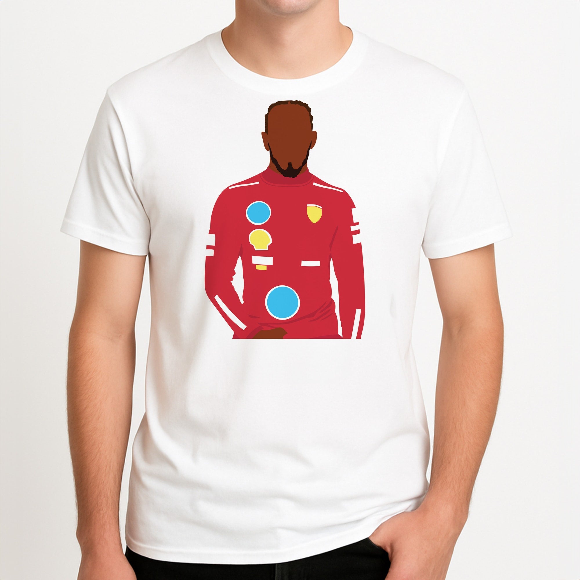 Hamilton In Red T-Shirt