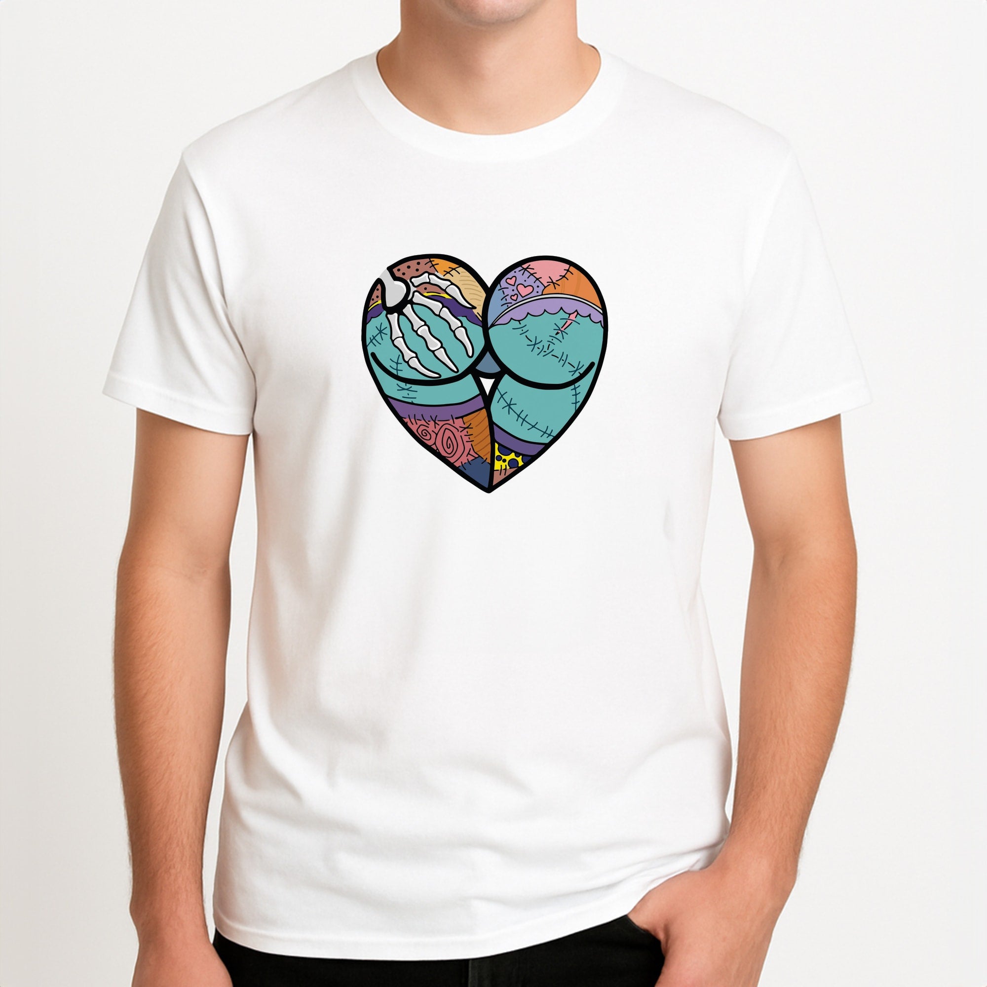 Sally And Jack Heart - TNBC T-Shirt