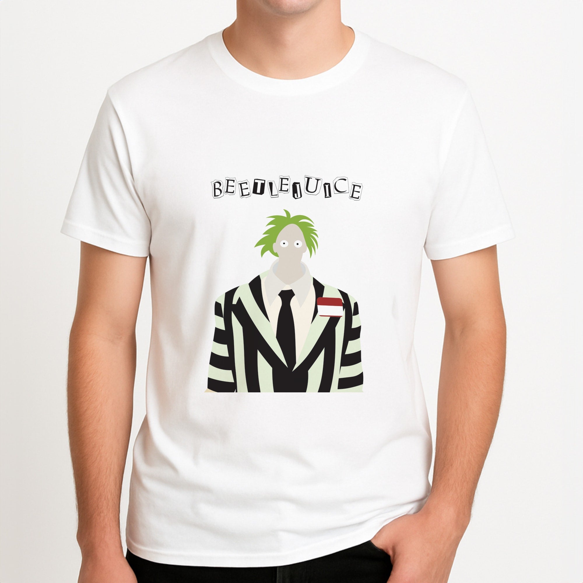 Small Head Unisex T-Shirt, worn by a male model.