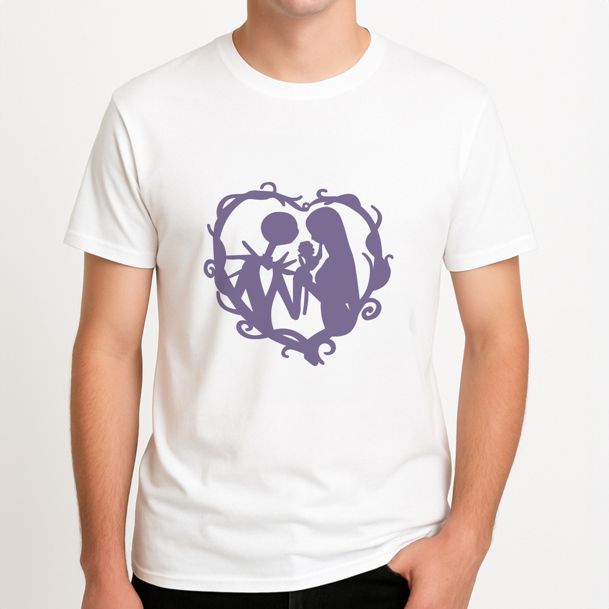 In Love - TNBC Unisex T-Shirt, worn by a male model.
