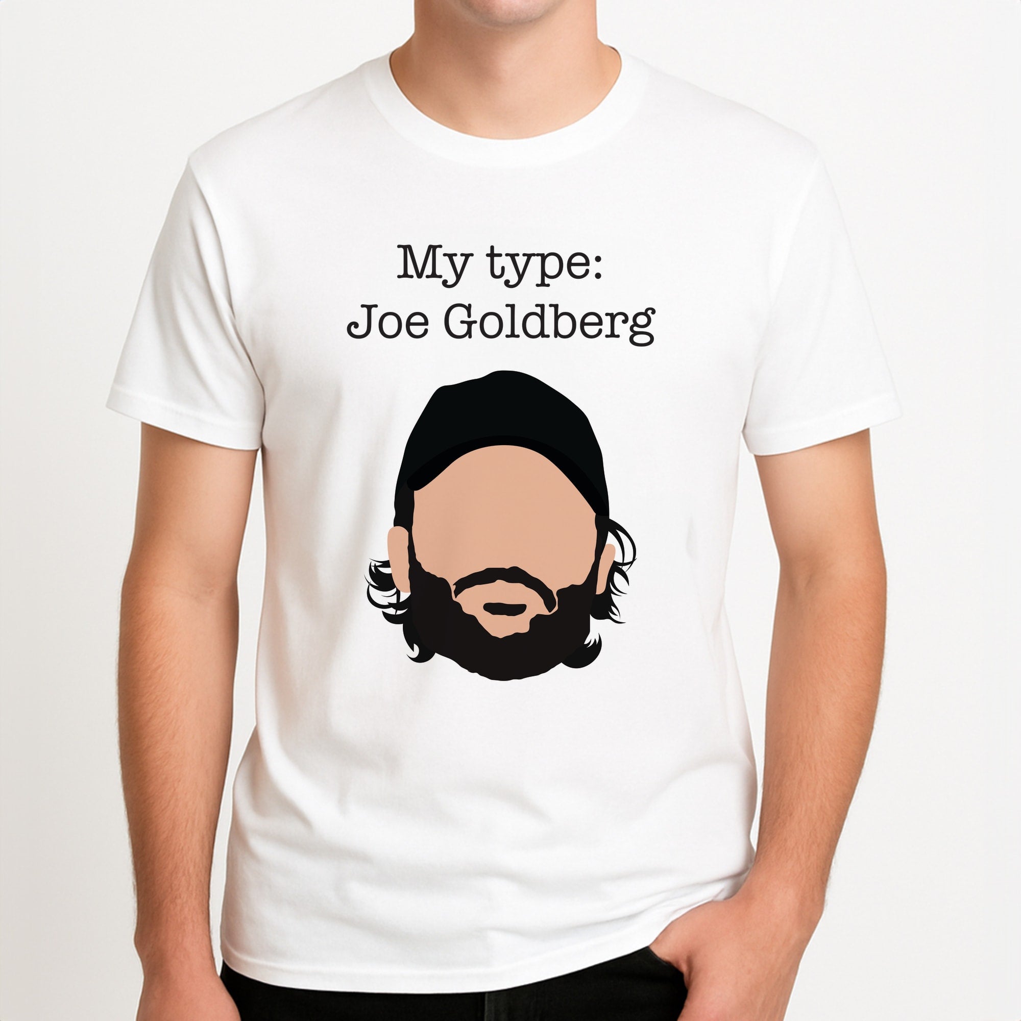 My Type: Joe Unisex T-Shirt, worn by a male model.