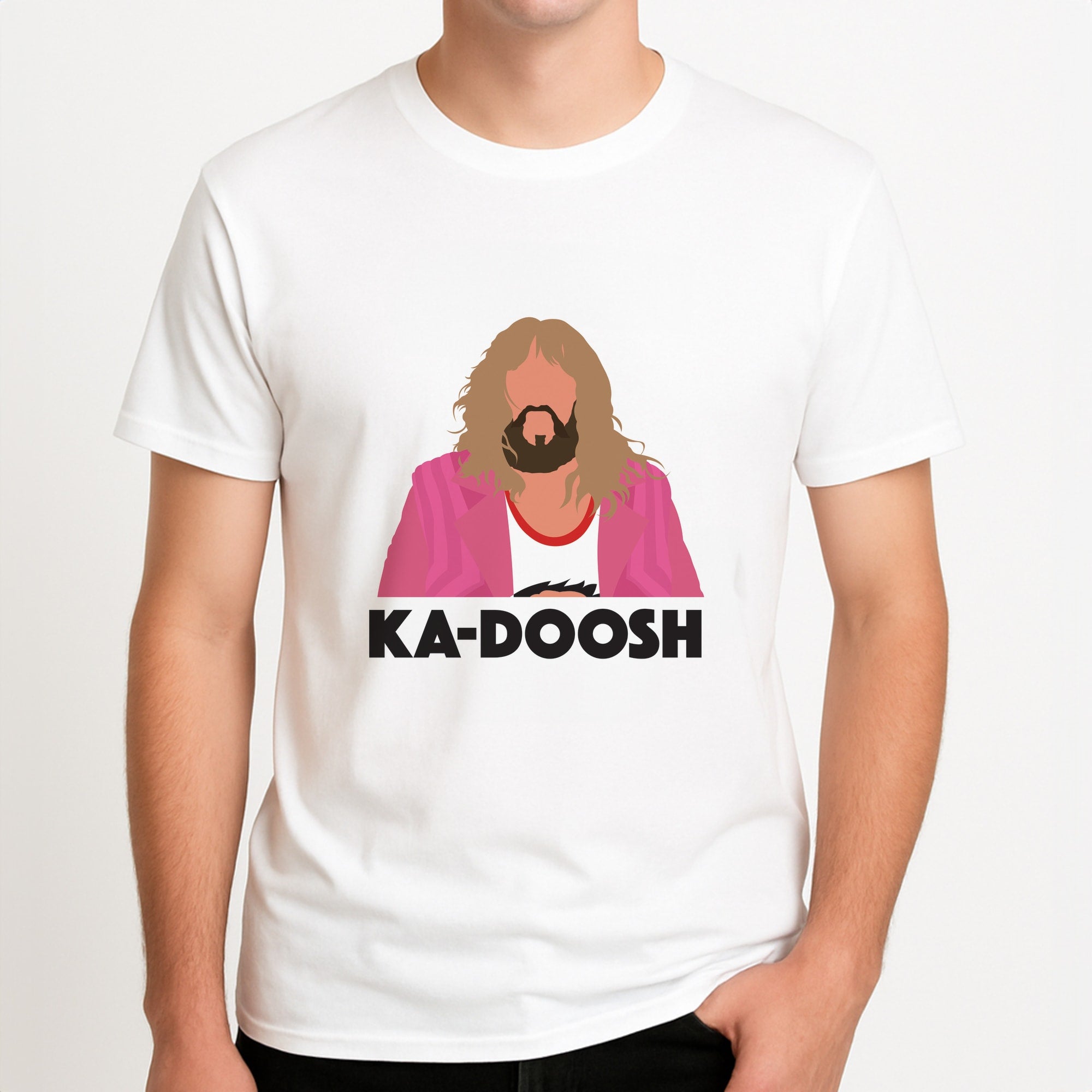 Ka-Doosh Unisex T-Shirt, worn by a male model.