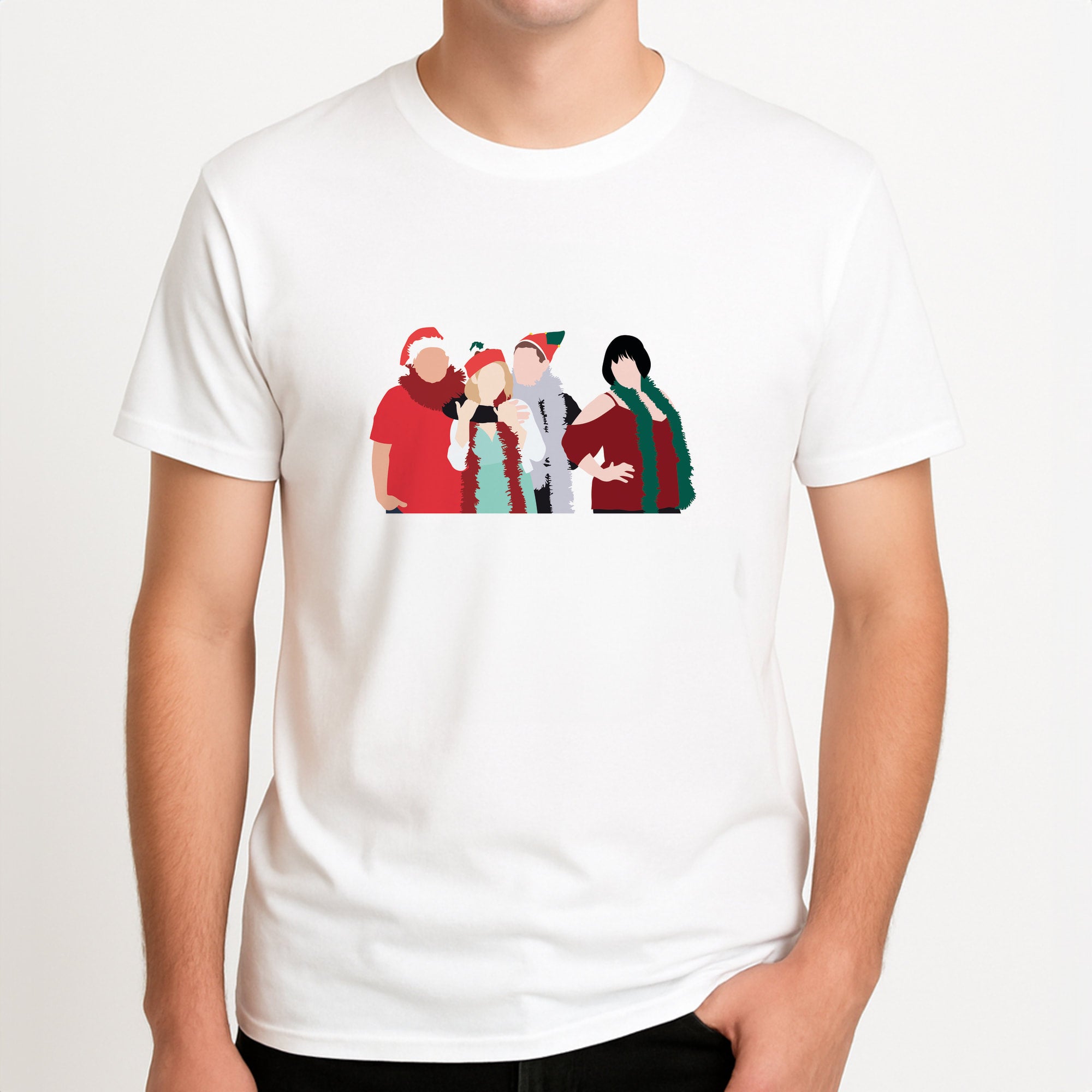 Cast Unisex T-Shirt, worn by a male model.