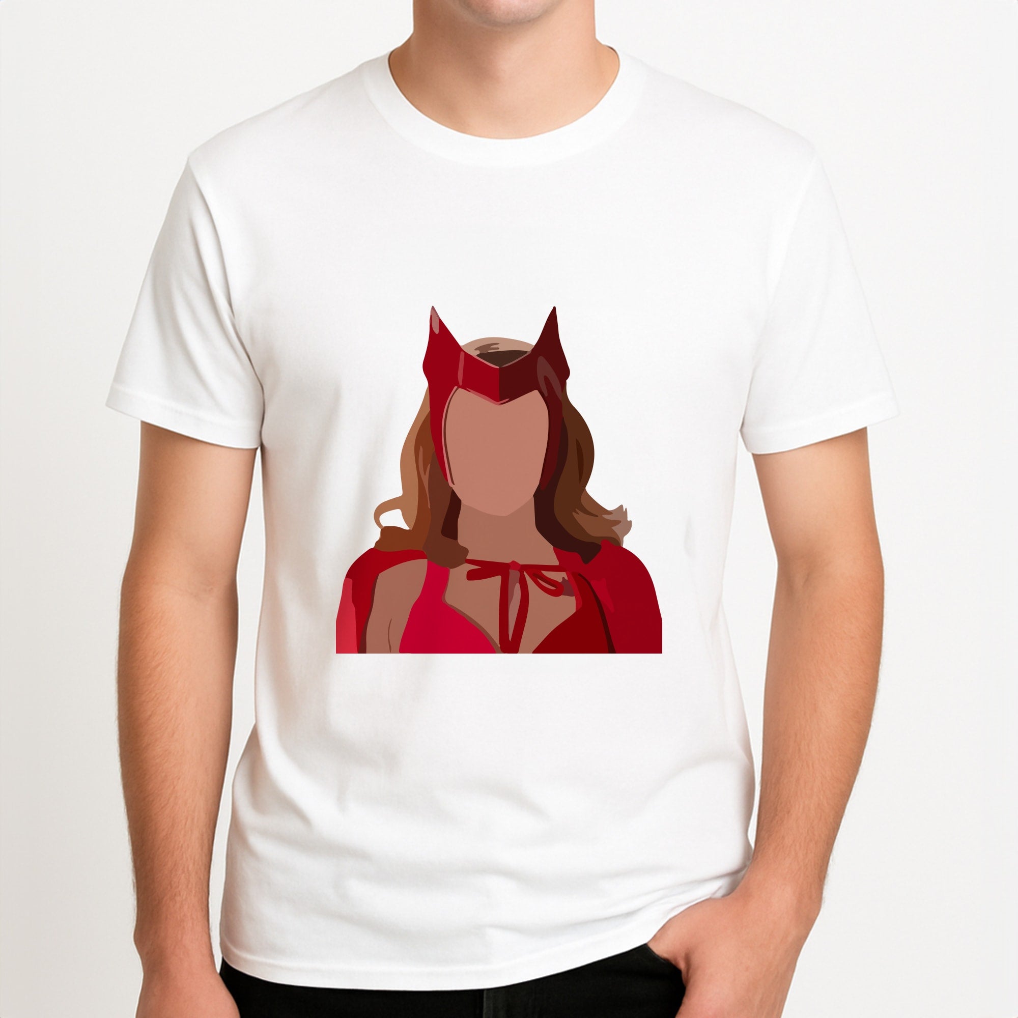 Wandavision Unisex T-Shirt, worn by a male model.