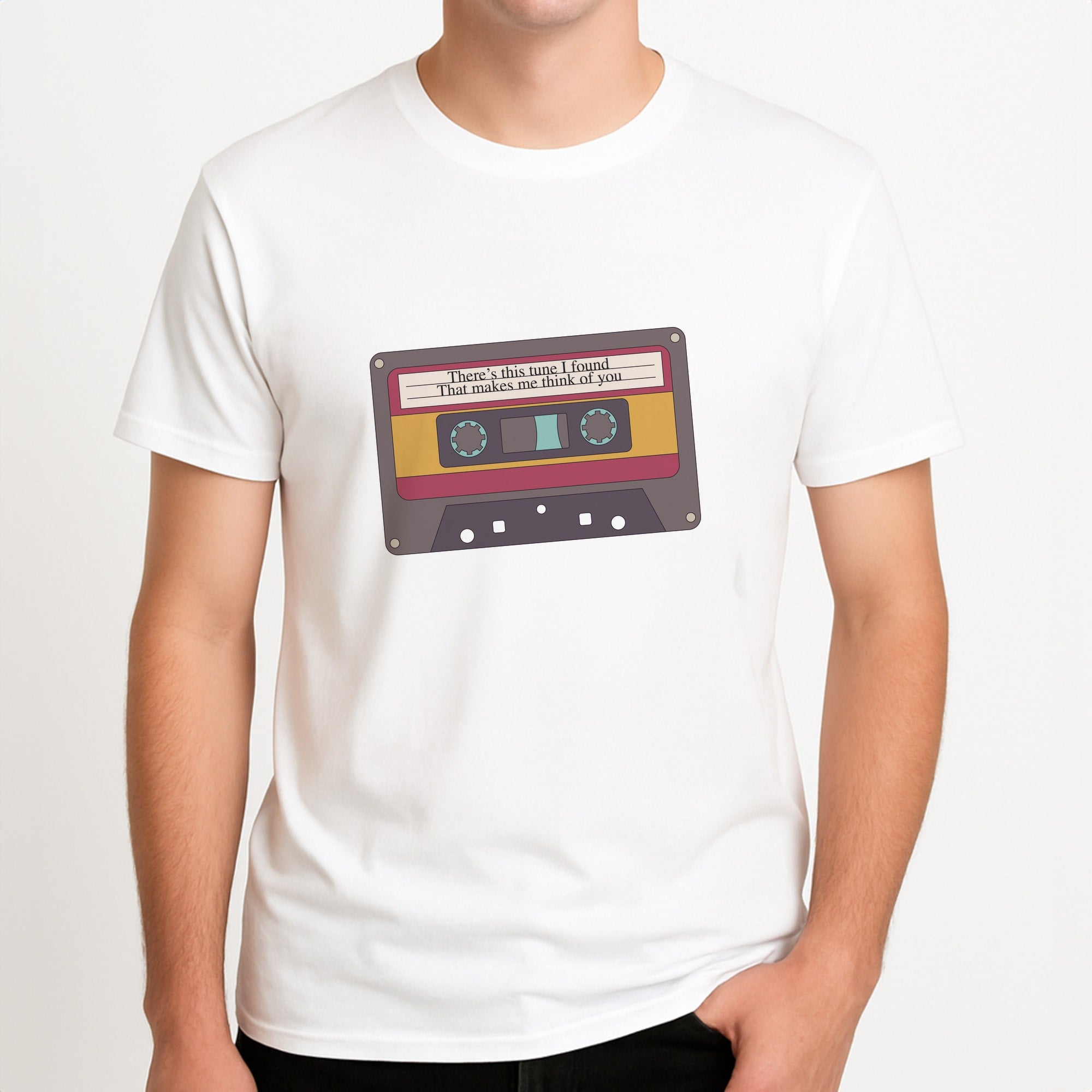 There's This Tune I Found Unisex T-Shirt, worn by a male model.