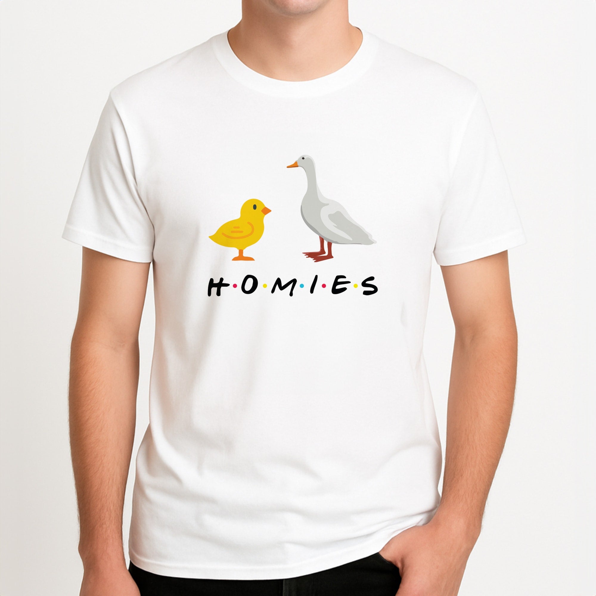 Homies Chick And Duck T-Shirt
