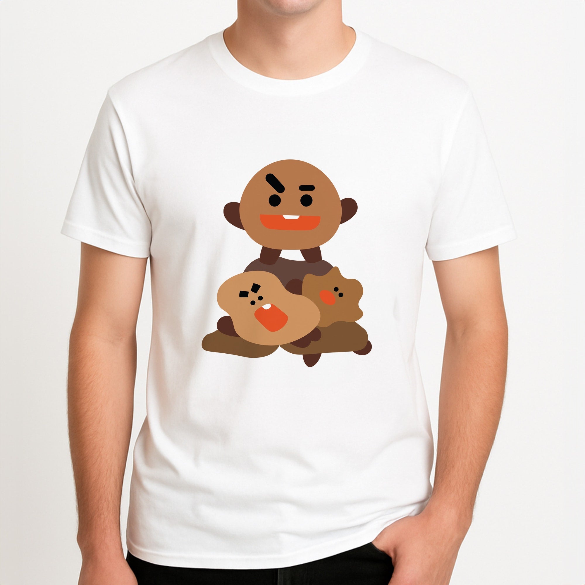 Shooky 21 - K Pop Unisex T-Shirt, worn by a male model.