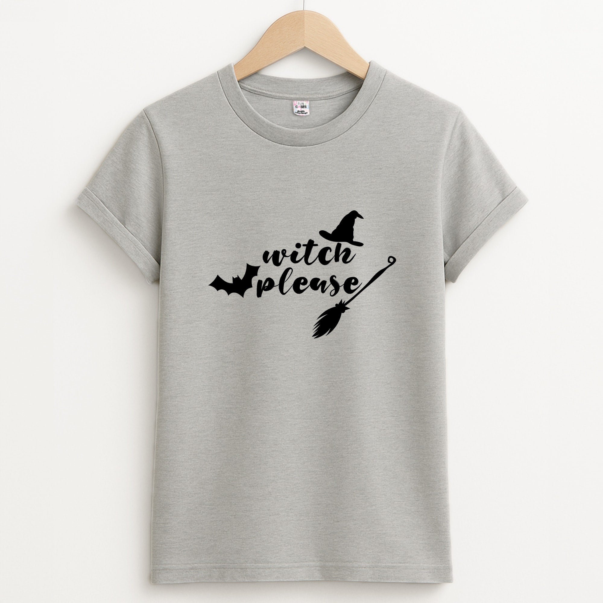 Witch Please - Halloween Unisex Grey T-Shirt