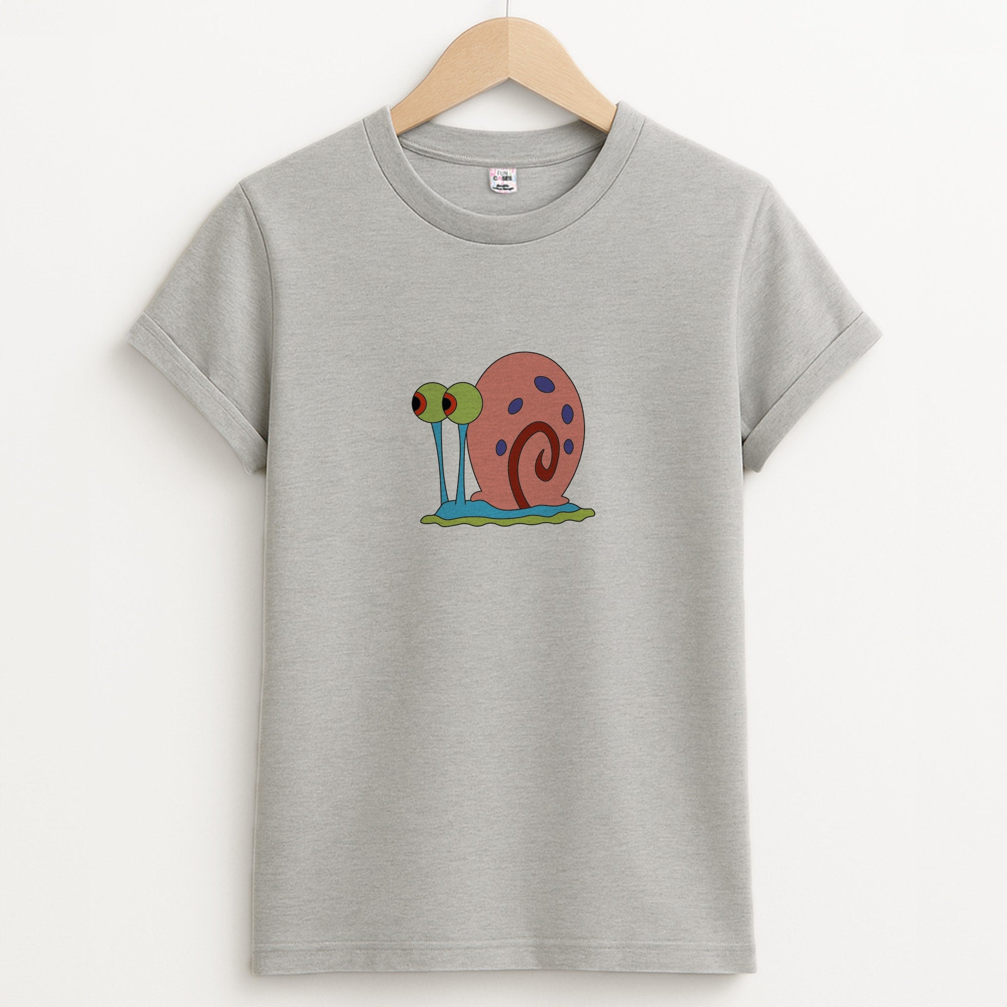 Gary The Snail Unisex Grey T-Shirt