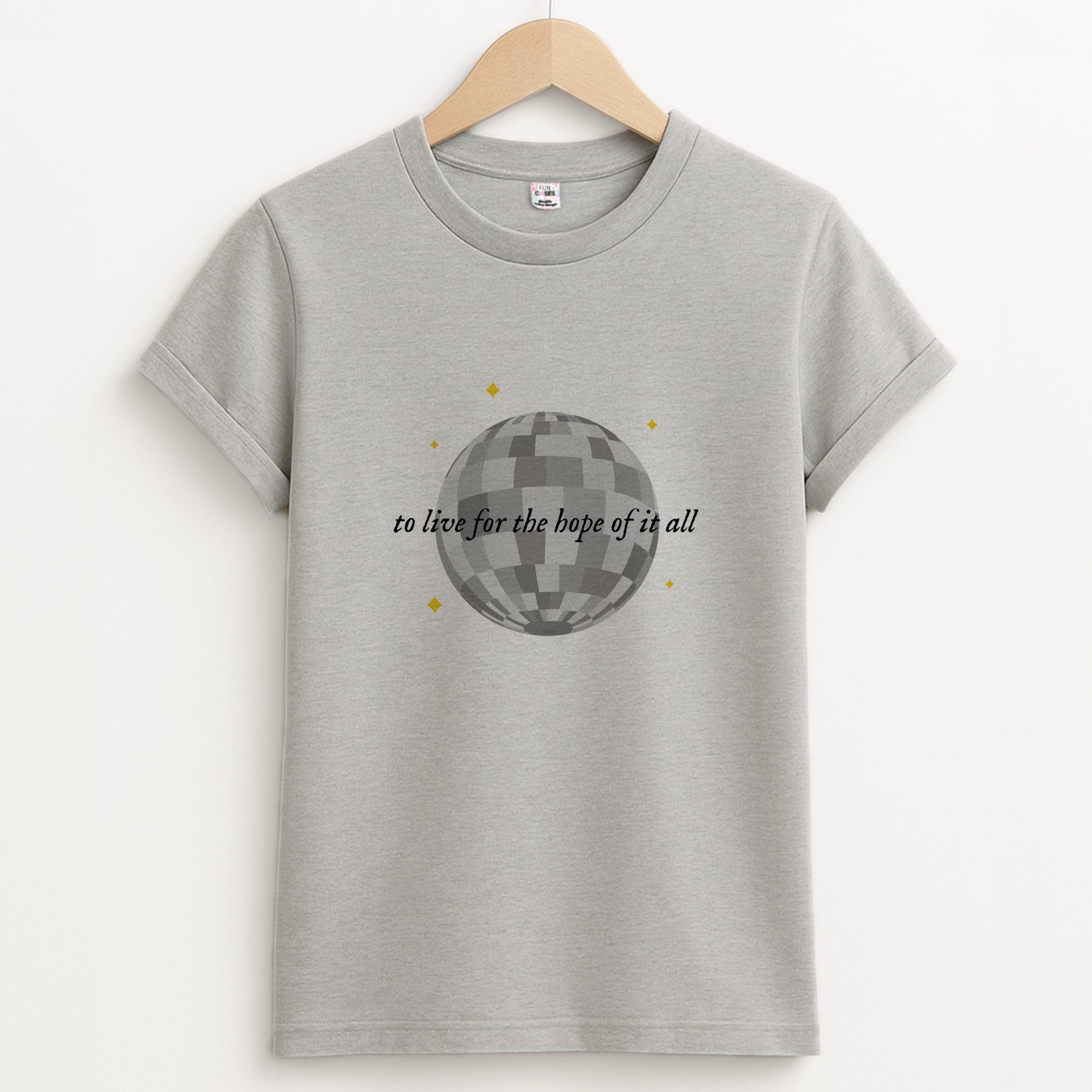 To Live For The Hope Of It All - Taylor Unisex Grey T-Shirt