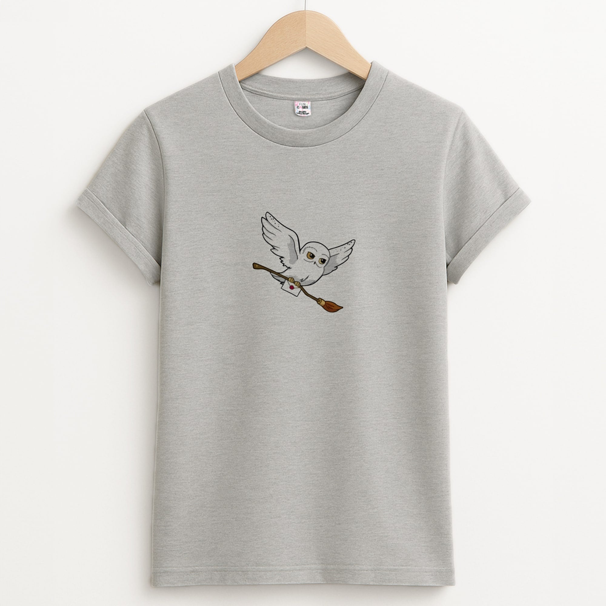 Messenger Owl Hedwig Unisex Grey T-Shirt