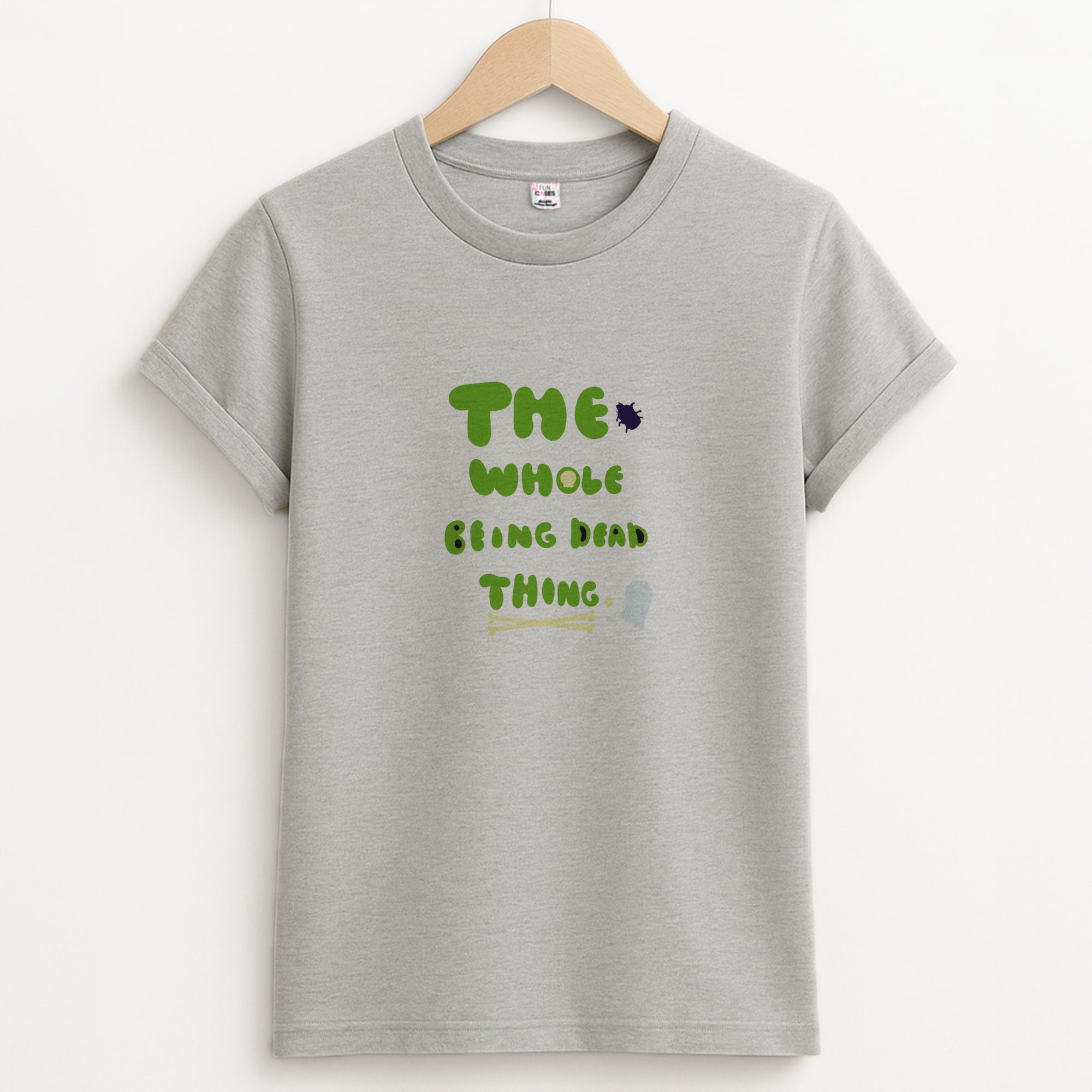The Whole Being Dead Thing - Beetle Halloween Unisex Grey T-Shirt