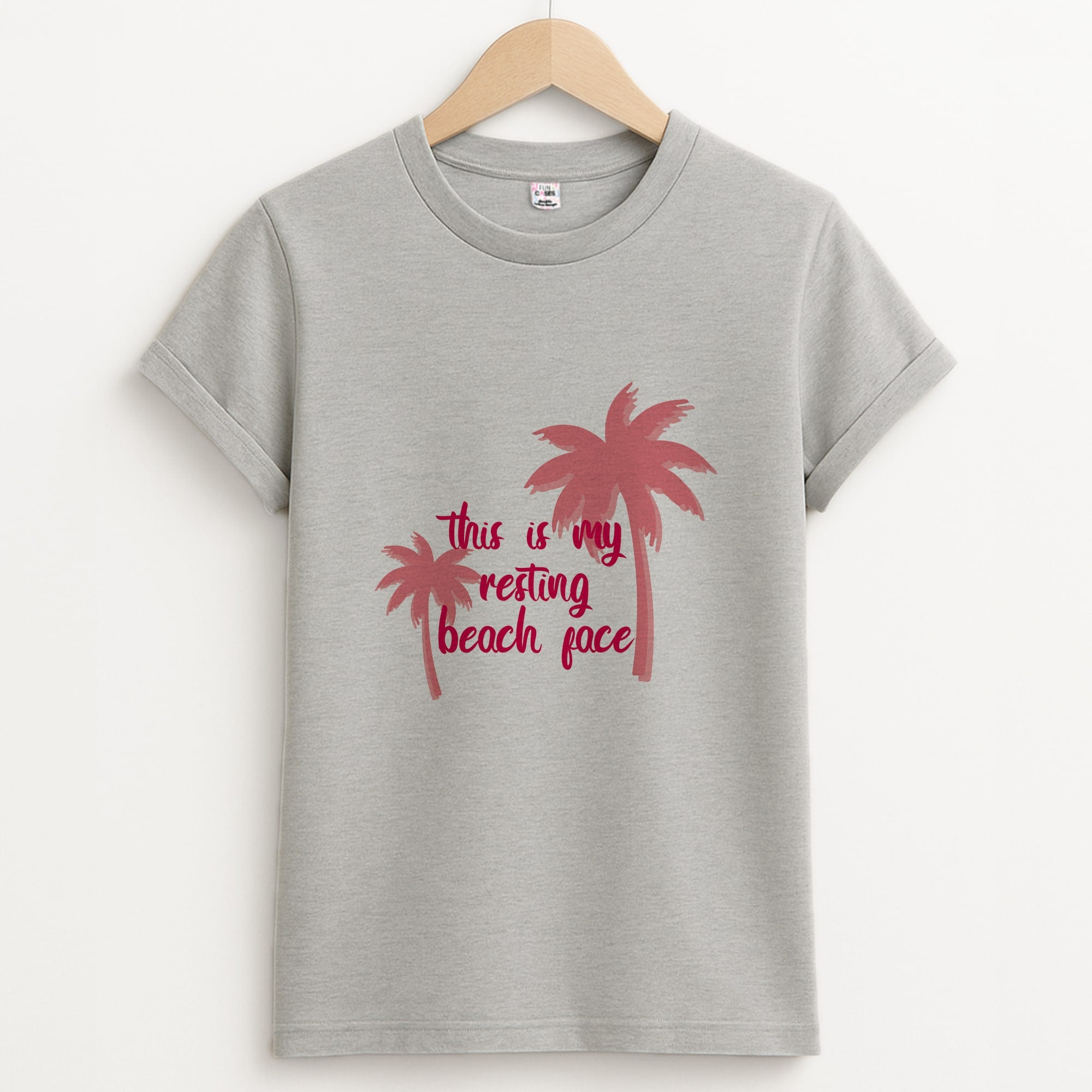 This Is My Resting Beach Face - Summer Quotes Unisex Grey T-Shirt