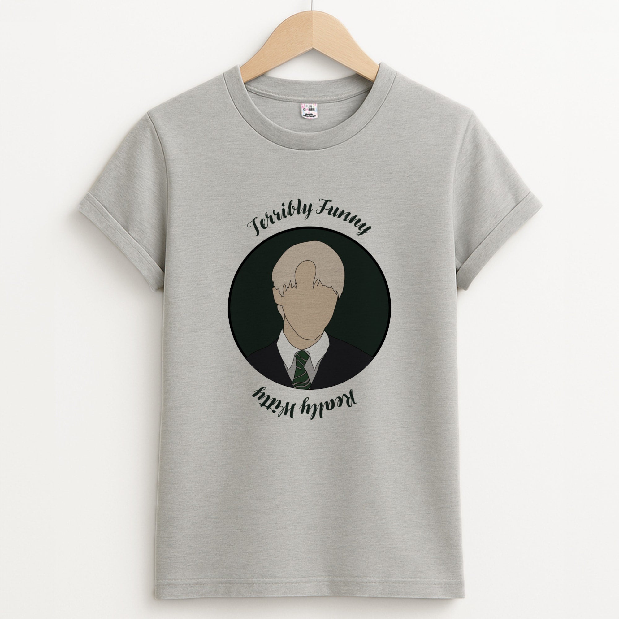 Terribly Funny, Really Witty Draco Malfoy Unisex Grey T-Shirt