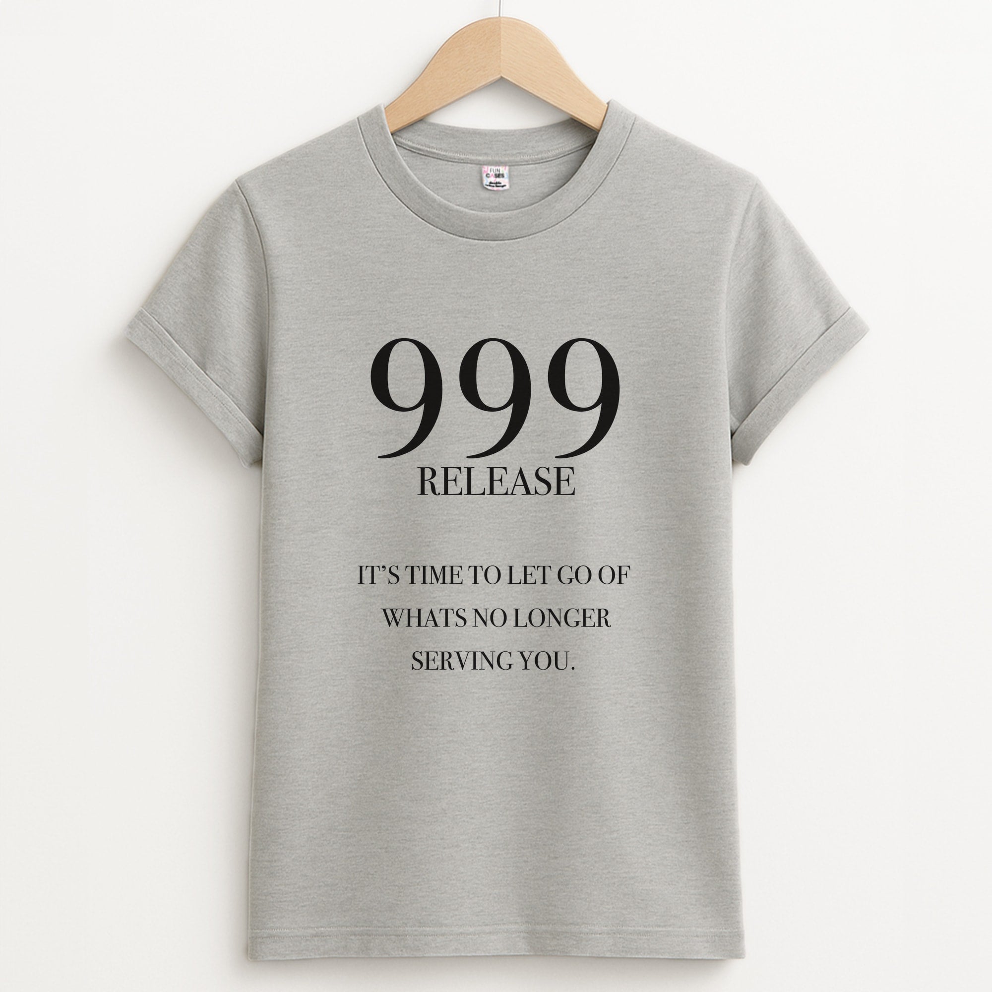 999 - Angel Numbers Unisex Grey T-Shirt