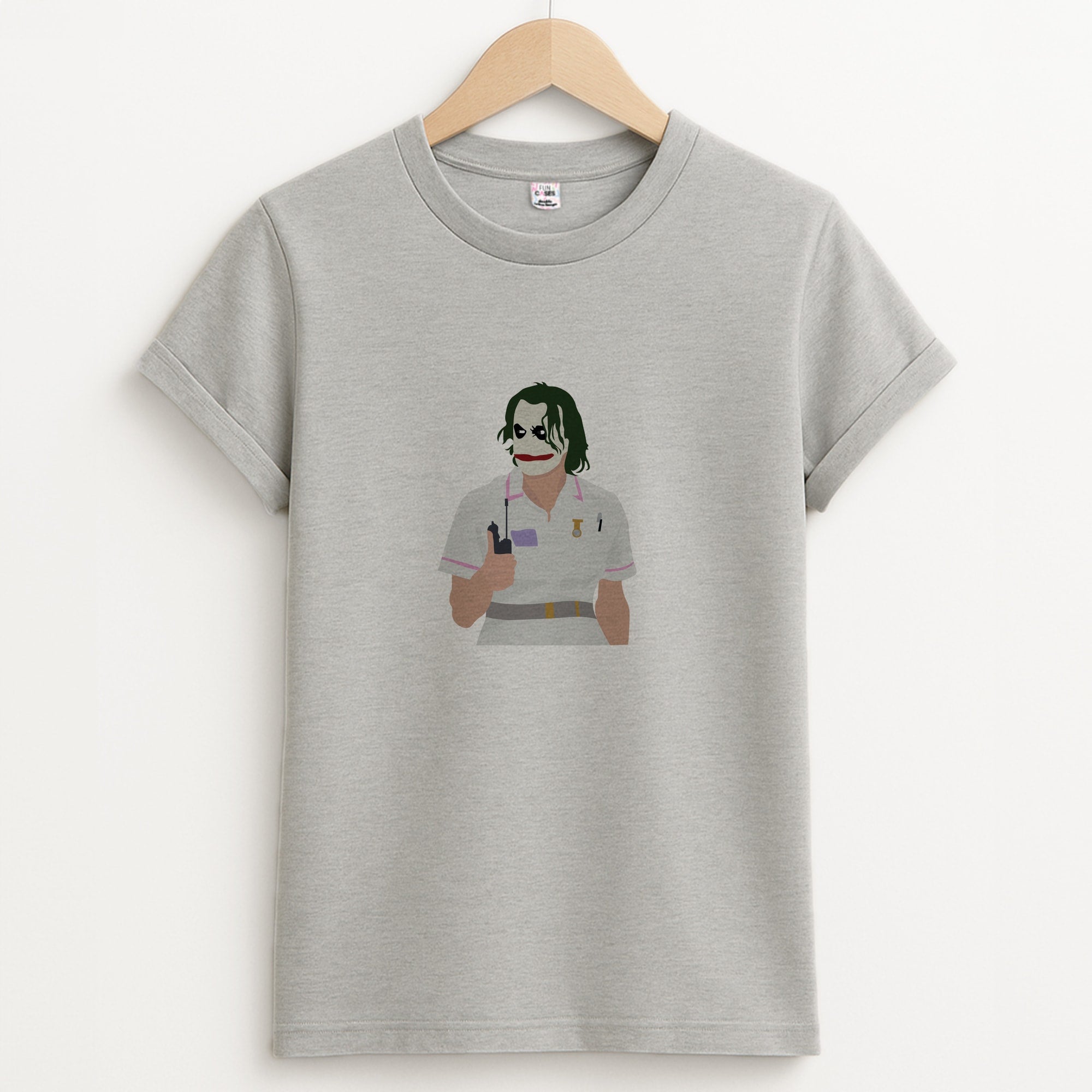 Nurse Joker Unisex Grey T-Shirt