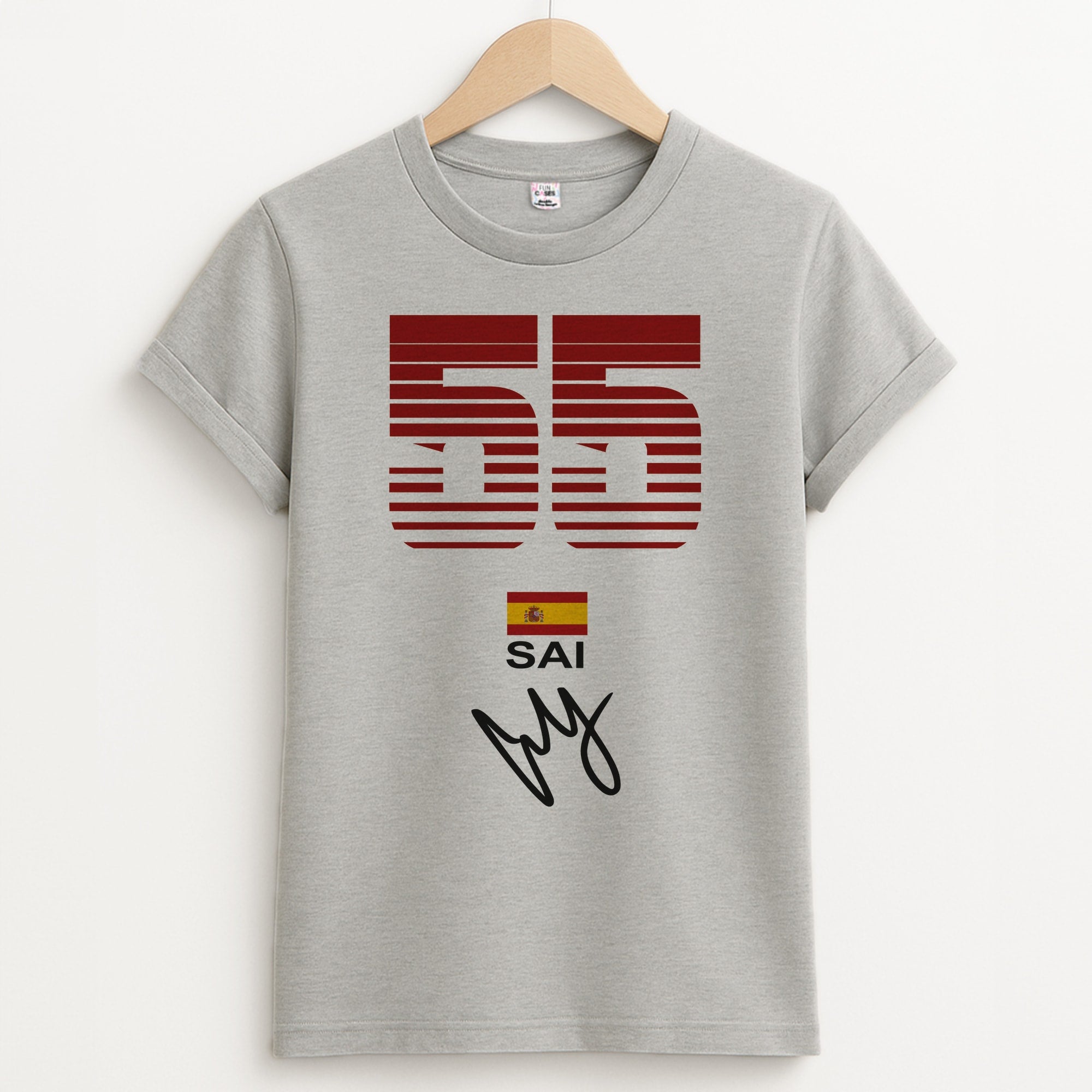 Sainz - F1 Unisex Grey T-Shirt