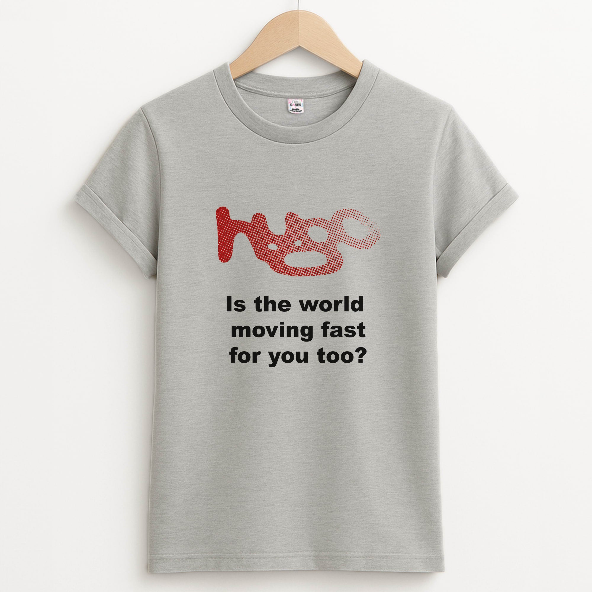 Pink Hugo - Unisex Grey T-Shirt