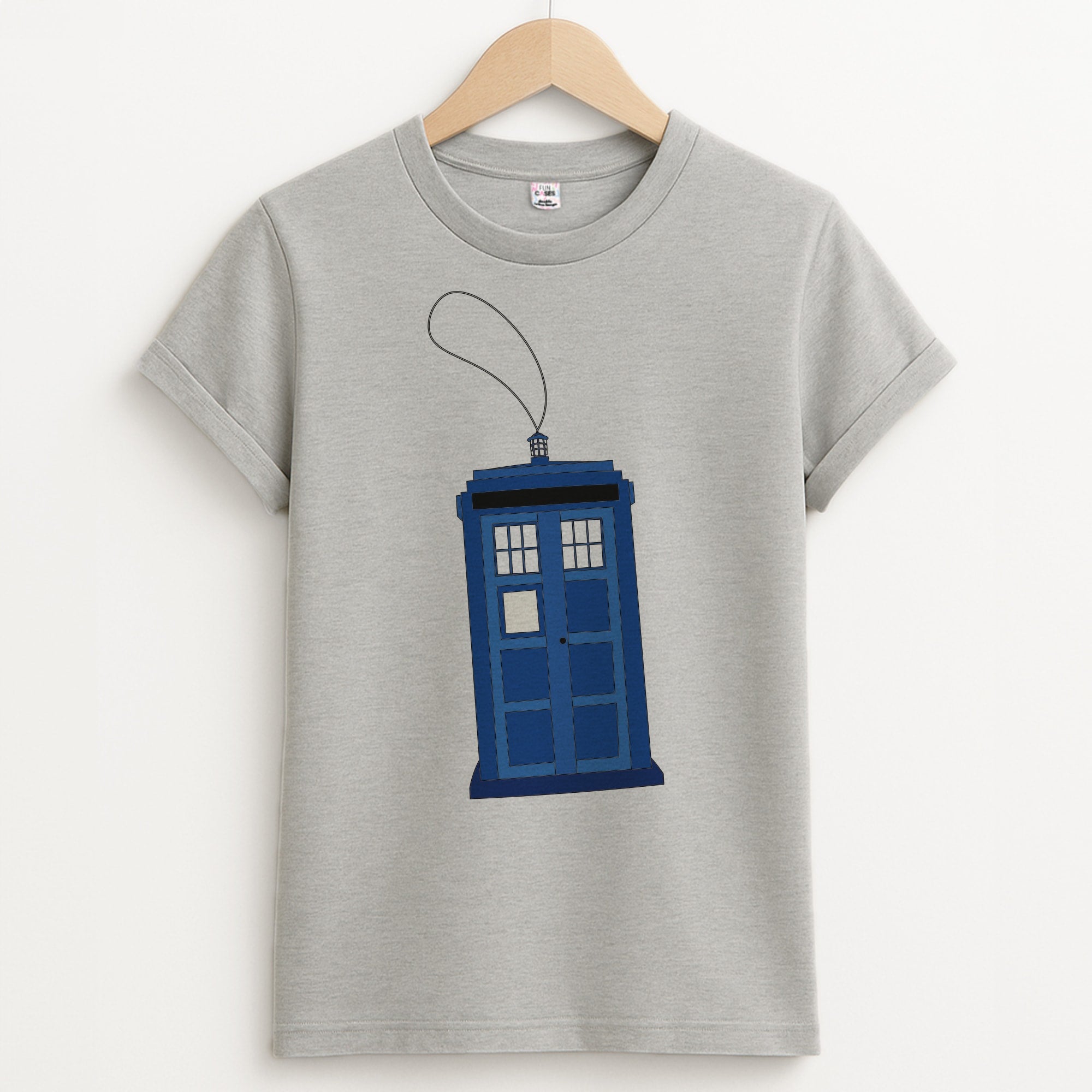 Tardis Ornement - Doctor Who Unisex Grey T-Shirt