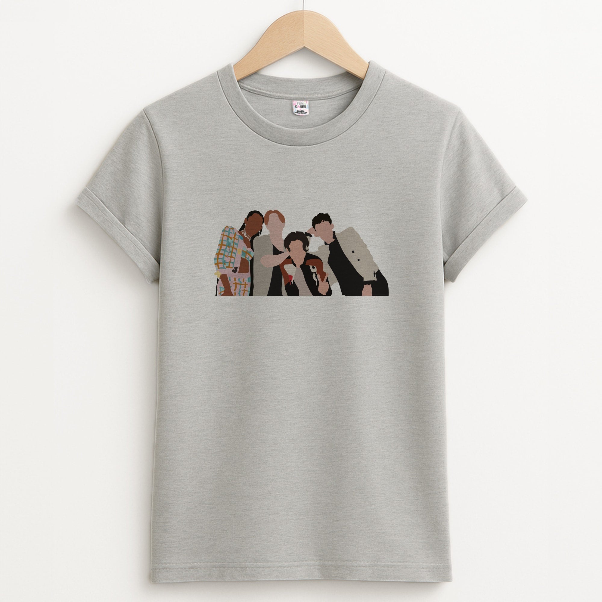 The Heart Crew Unisex Grey T-Shirt