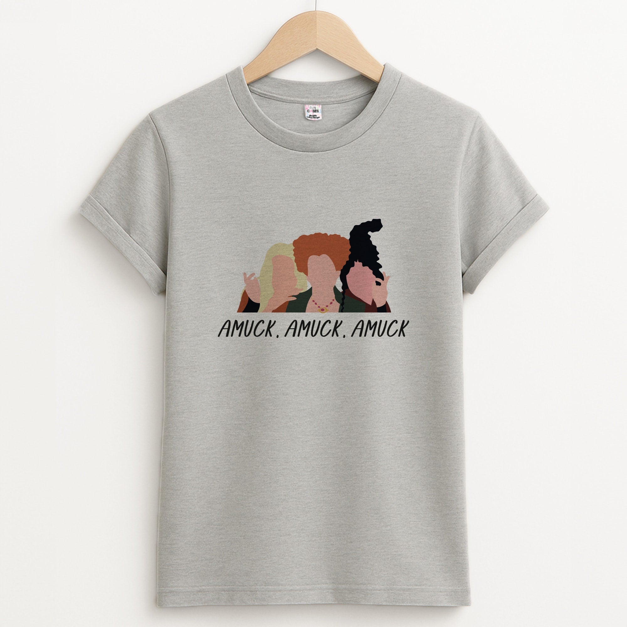 Amuck, Amuck, Amuck - Hocus Halloween Unisex Grey T-Shirt