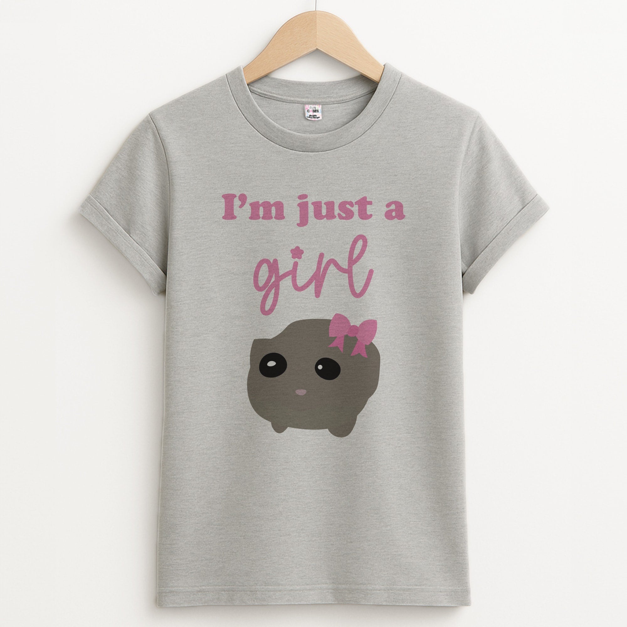 I'm Just A Girl Unisex Grey T-Shirt